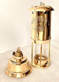 Amazon.co.jp: ALADEAN ビンテージ オイル ランタン - 真鍮炭鉱