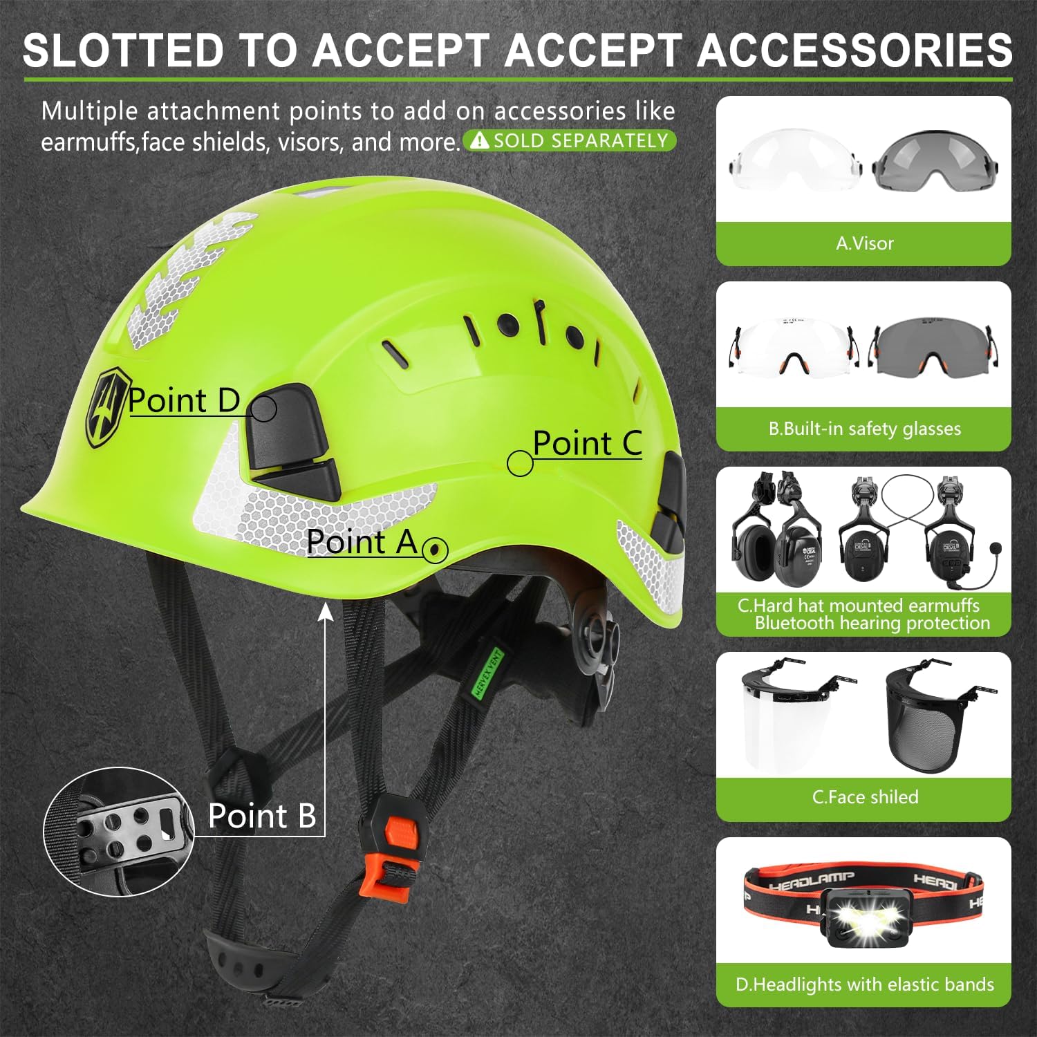 GREEN DEVIL Safety Helmet Construction Hard Hat ANSI Z89.1 Cascos De Construccion Vented ABS Work Hardhat for Men Women