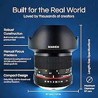 Vista 3 de Lente ultra de gran angular Rokinon – 14 mm F2.8