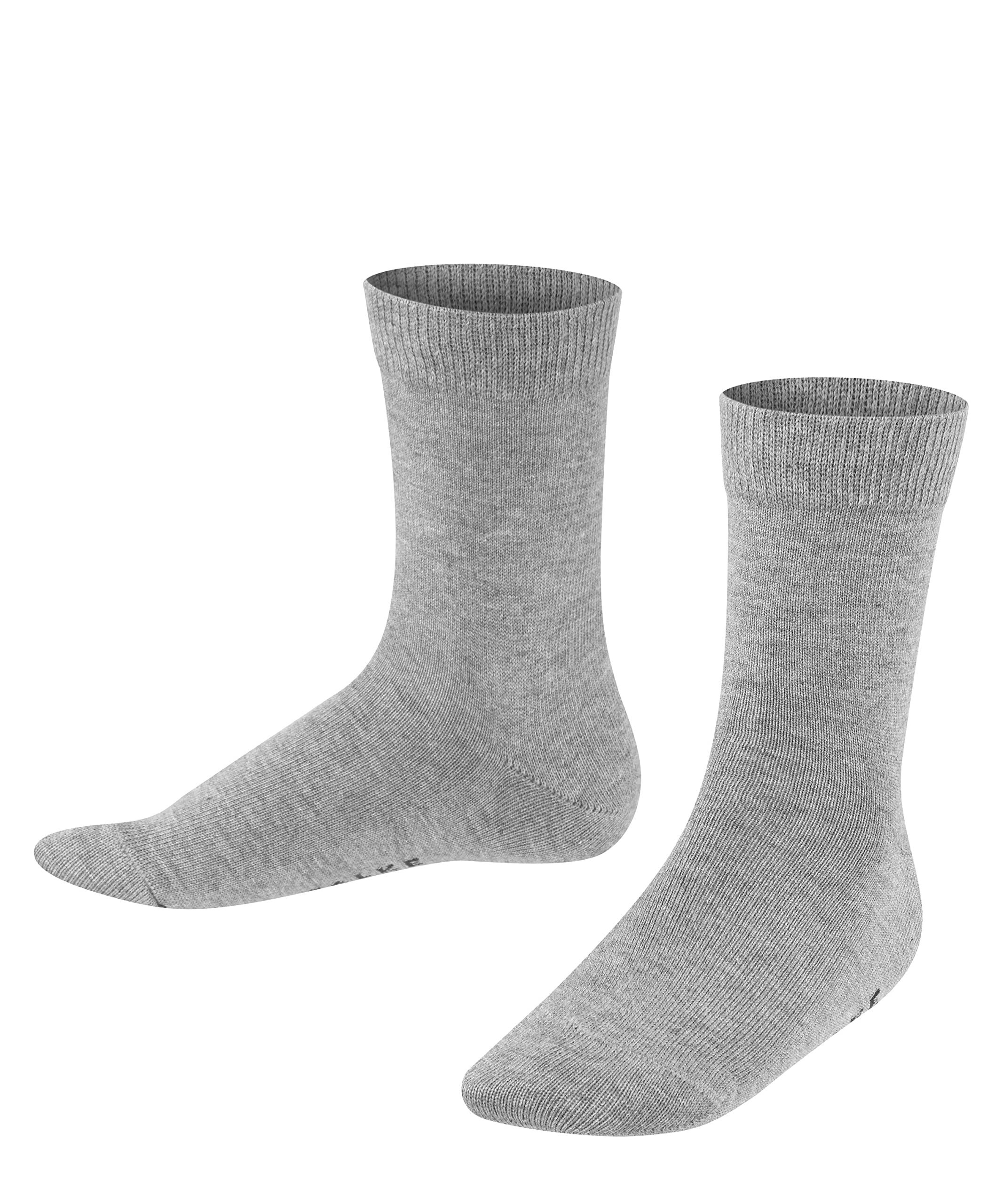 FALKE Family, Calzini Unisex - Bambini, Cotone, Grigio (Light Grey 3400), 19-22 (1-2 anni), 1 Paio