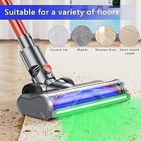 EVARY Elektromos Kefe Dyson V6 V7 DC58 DC59 DC61 DC62 DC74 Kompatibilis LED Világítás 9