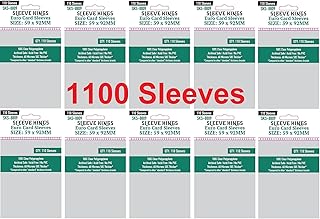 Sleeve Kings Euro Card Sleeves 59 X 92 mm (10x110 Pack, 1100 Sleeves)