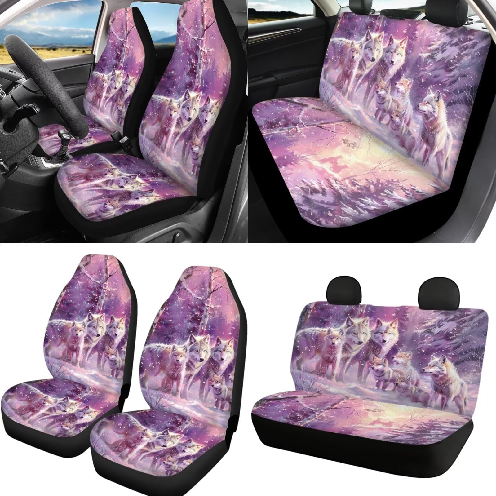 Neoprene Car Seat Covers BYCHECAR Aztec Front Back Seat Covers