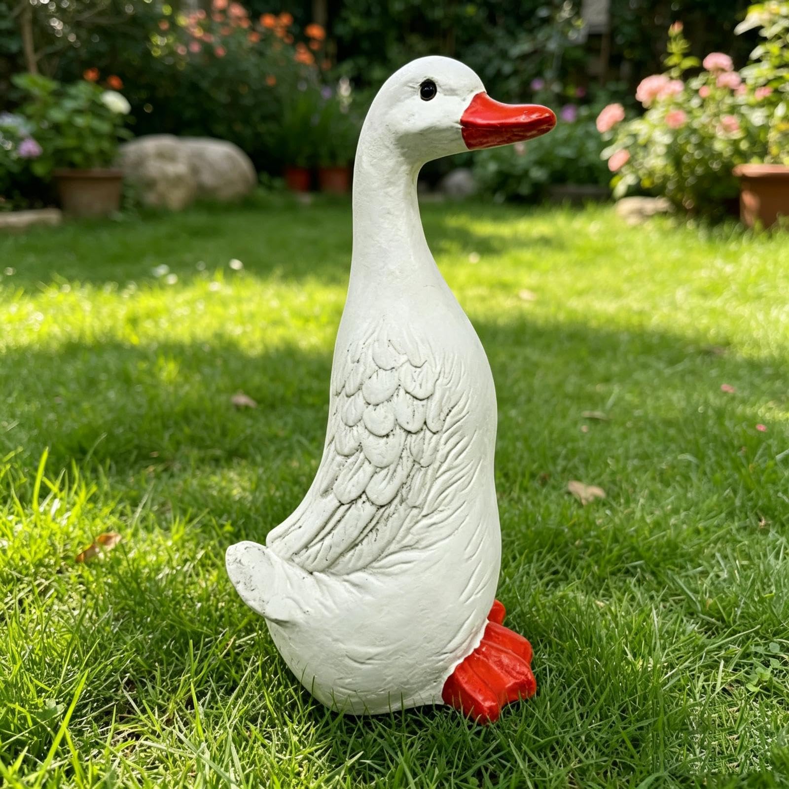 Estatua de Jardín de Resina Resistente a La Intemperie con Forma de para Exteriores Y Patios.