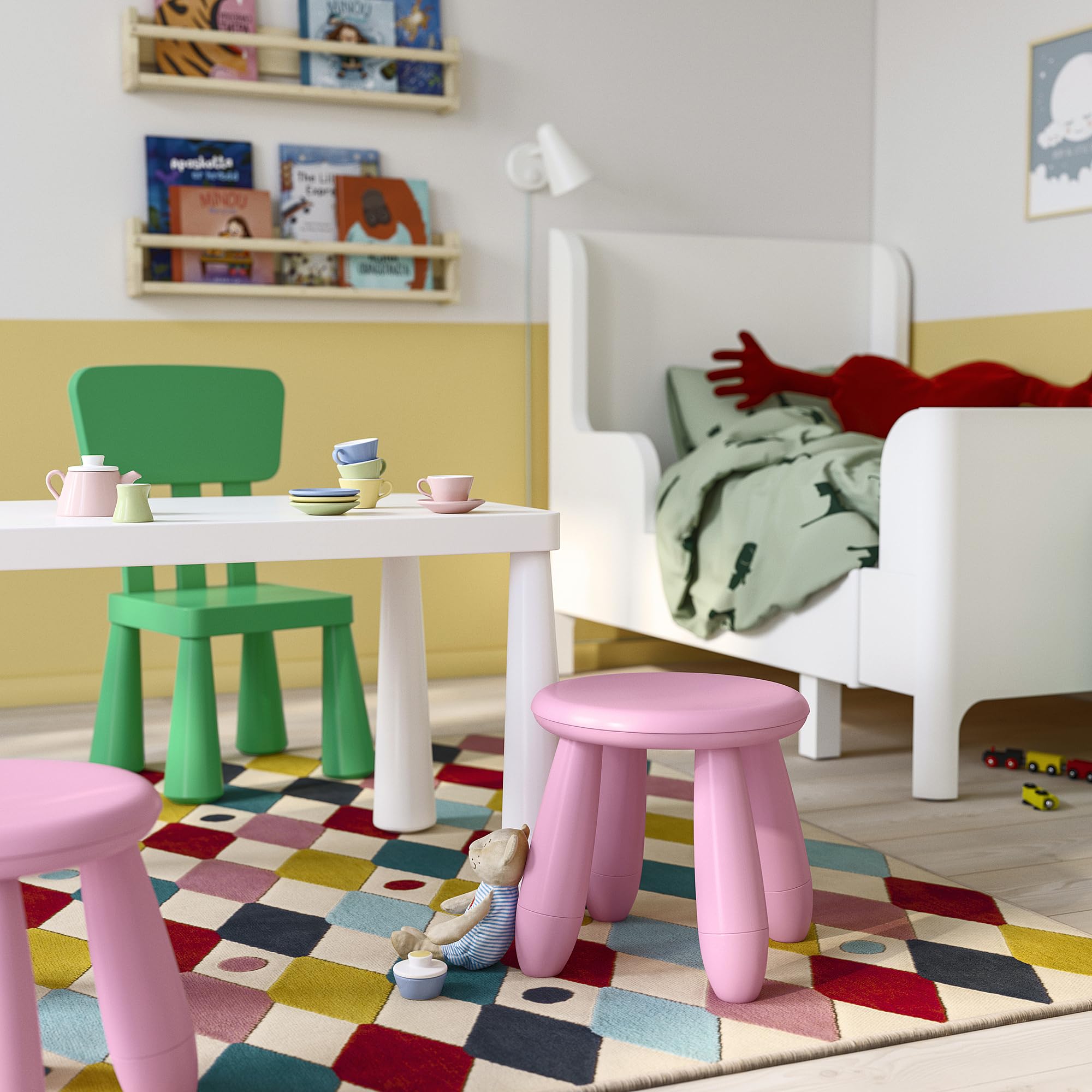 ProTuning MAMMUT Sgabello per bambini, interno/esterno/rosa