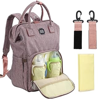 EverVanz Bolso multifuncional para bebés, mochila para pañales de gran capacidad, bolso impermeable para cambio de pañales,bolsos elegantes de maternidad para pañales para mamá/papá