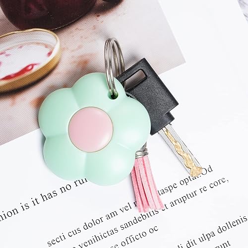 Miniatura 5 de Fengek 3 piezas mini cuchillo utilitario retráctil con forma de flor, cortadores de caja de bolsillo, abridor de cartas de plástico deslizable con