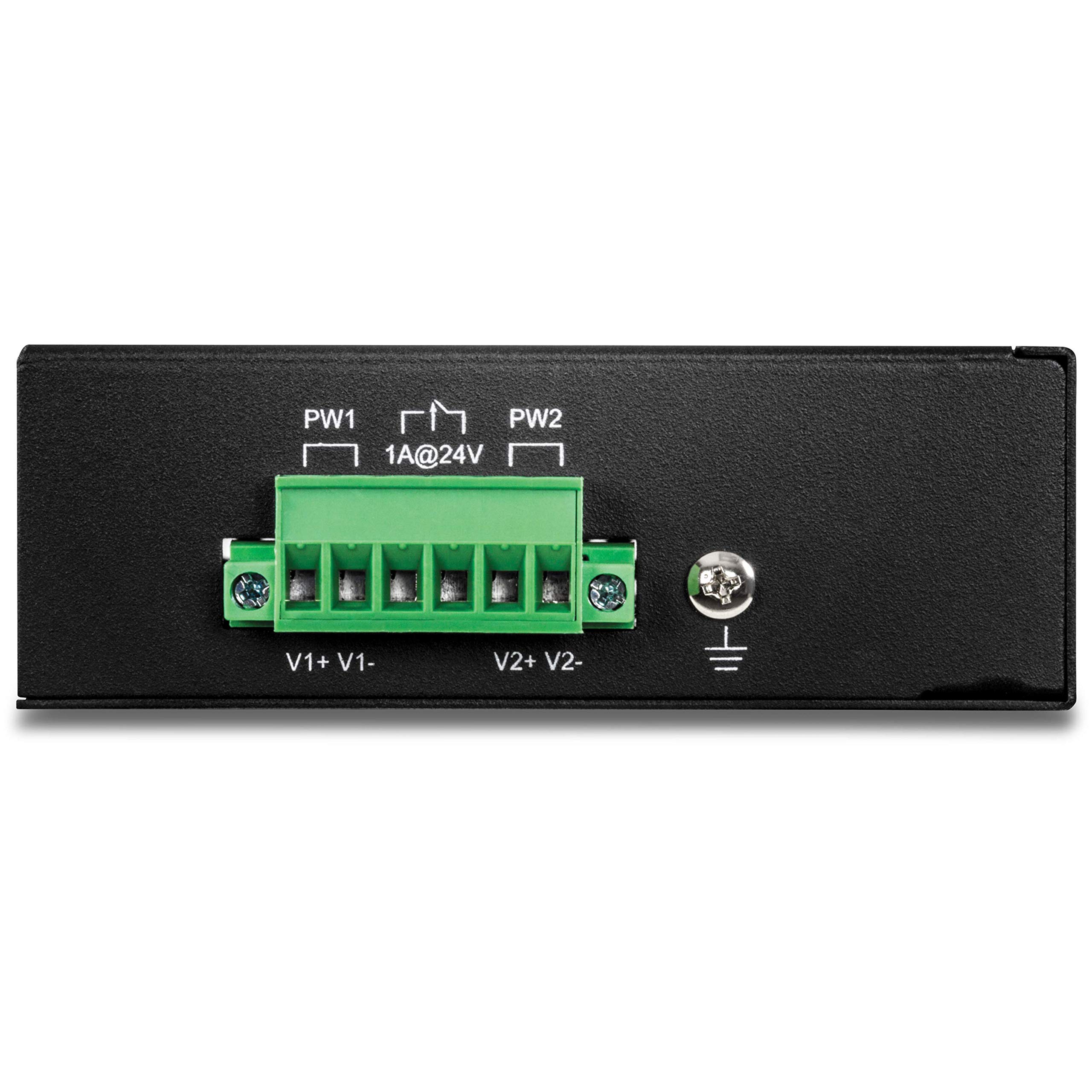 TRENDnet, TI-E80, Commutateur Industriel Fast Ethernet 8 Ports sur Rail DIN, 8 Ports Fast Ethernet, Indice de Protection IP50, capacité de Commutation de 1,6 Gbit/s