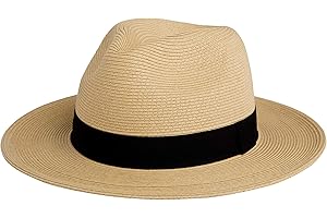 Pineapple&Star Sun Straw Fedora Mens Vacation Beach Hat