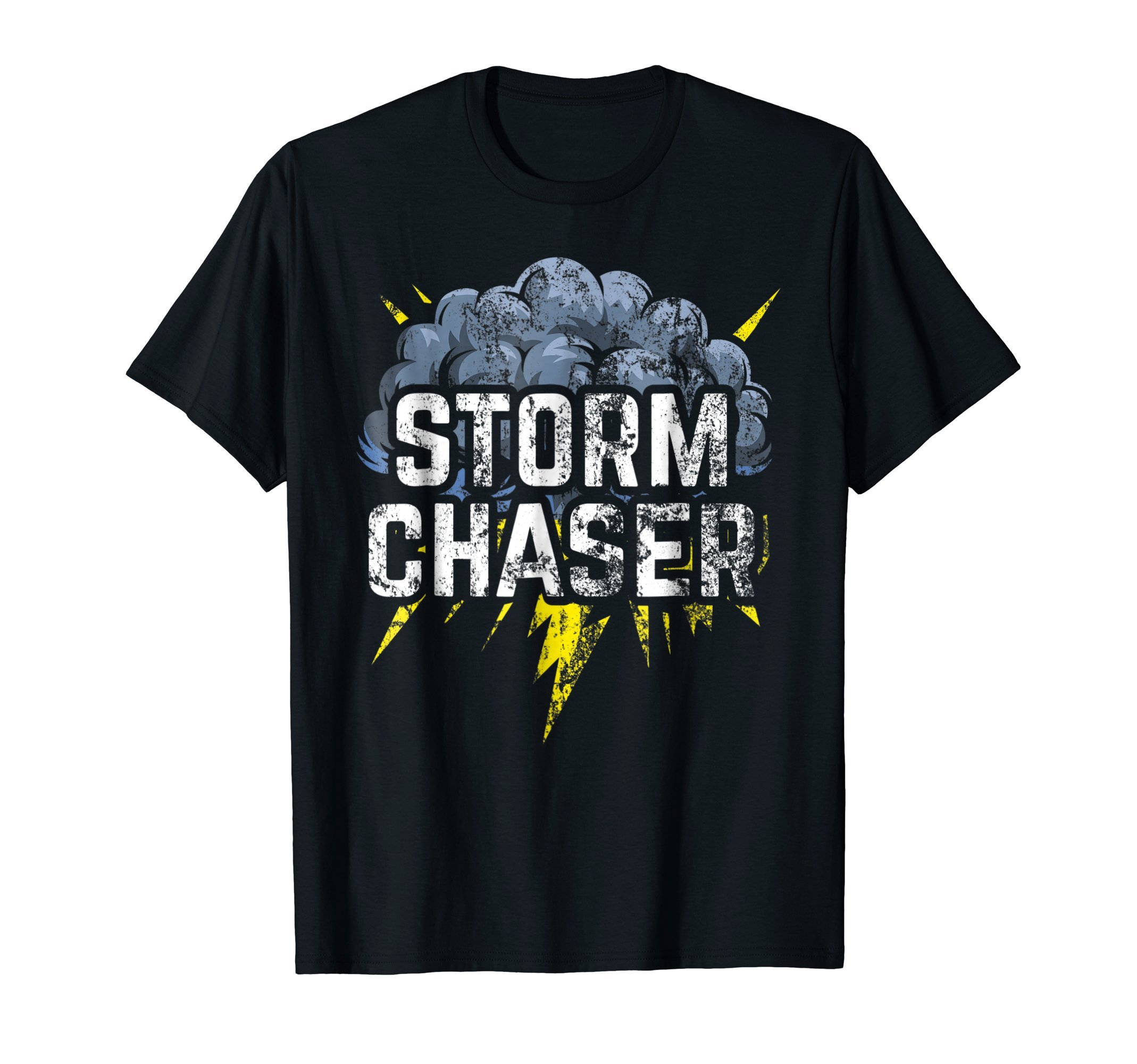 Weather ThreadsDistressed Storm Chaser T-Shirt, Weather Storm Cloud Gift T-ShirtOEKO-TEX STANDARD 100