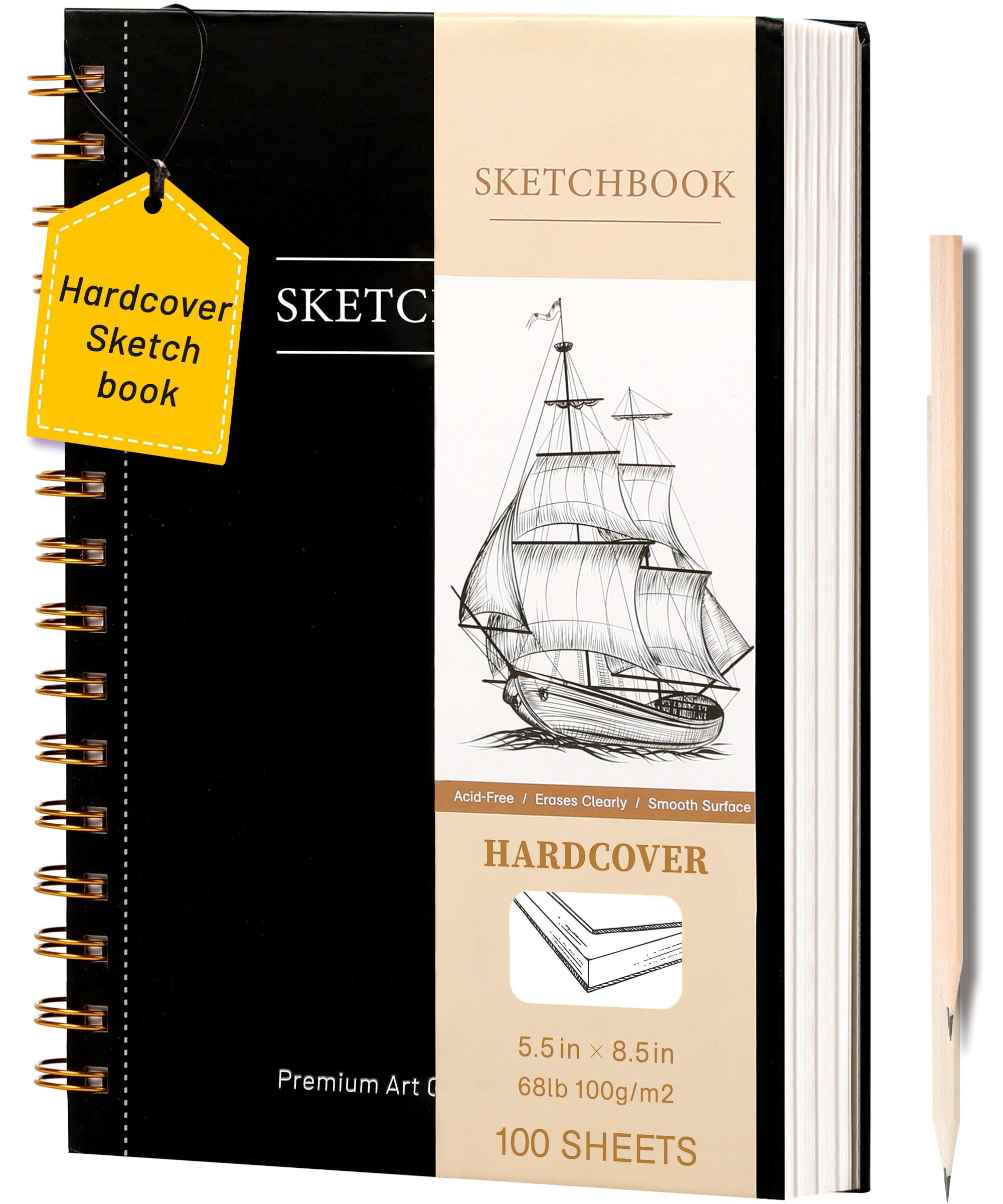 Yoment 9"x12" Hardcover Sketchbook - 120 Pages -18 Yoment 9"x12" Hardcover Sketchbook - 120 Pages -18