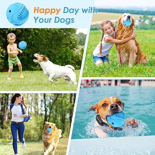 Miniatura 7 de Pelotas chirriantes indestructibles para perros masticadores agresivos de raza grande y media, juguetes resistentes para masticadores agresivos,