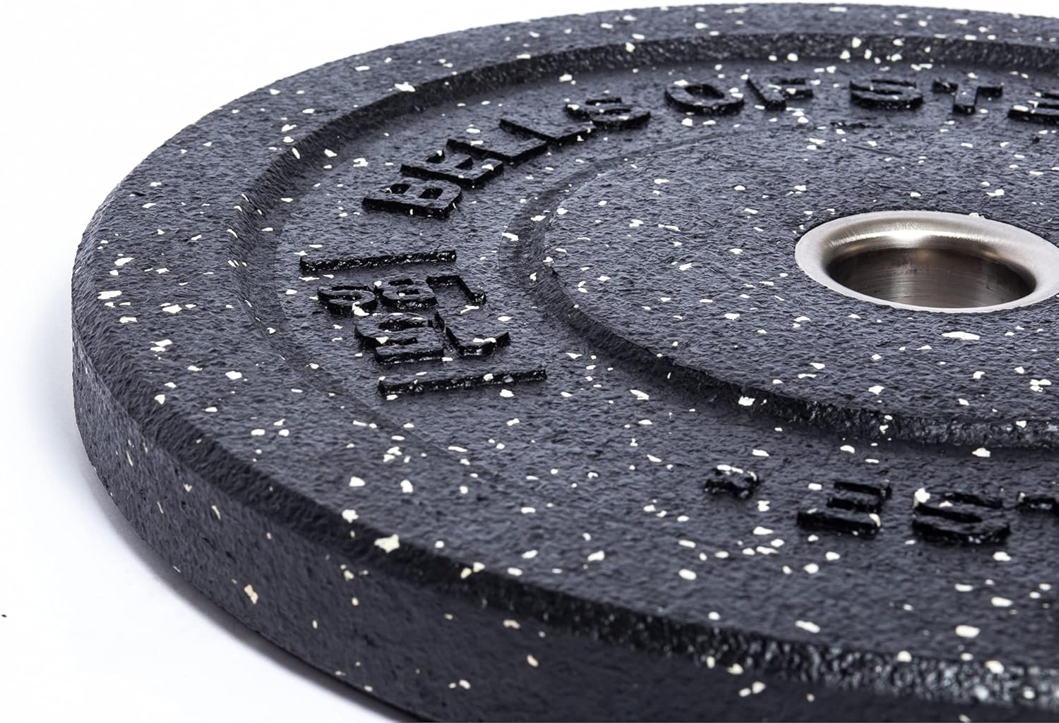 Bells of Steel Crumb Rubber Bumper Plates - Commercial and Home Gym - Low Odour, Medium Bounce Weight Plates for Olympic Lifts, Clean, Jerk, and Powerlifts – 450 mm Diameter, Pair of 15 lb