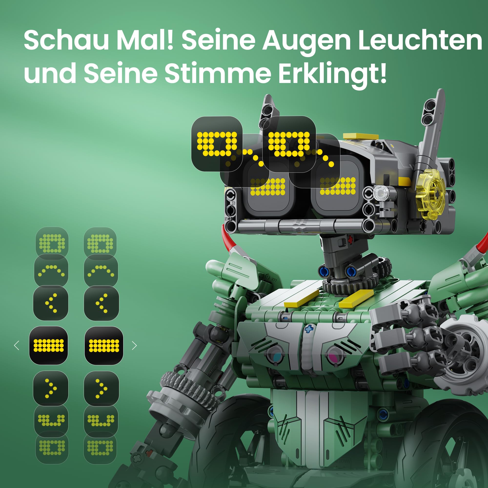 Sillbird 5-in-1 STEM Roboter Auto programmierbarer Baukasten ab 8 Jahren | App-gesteuerter Roboter Auto,Engineering Spielzeug,Kreatives Geschenk für Jungen zu Geburtstag & Weihnachten,727 Teile