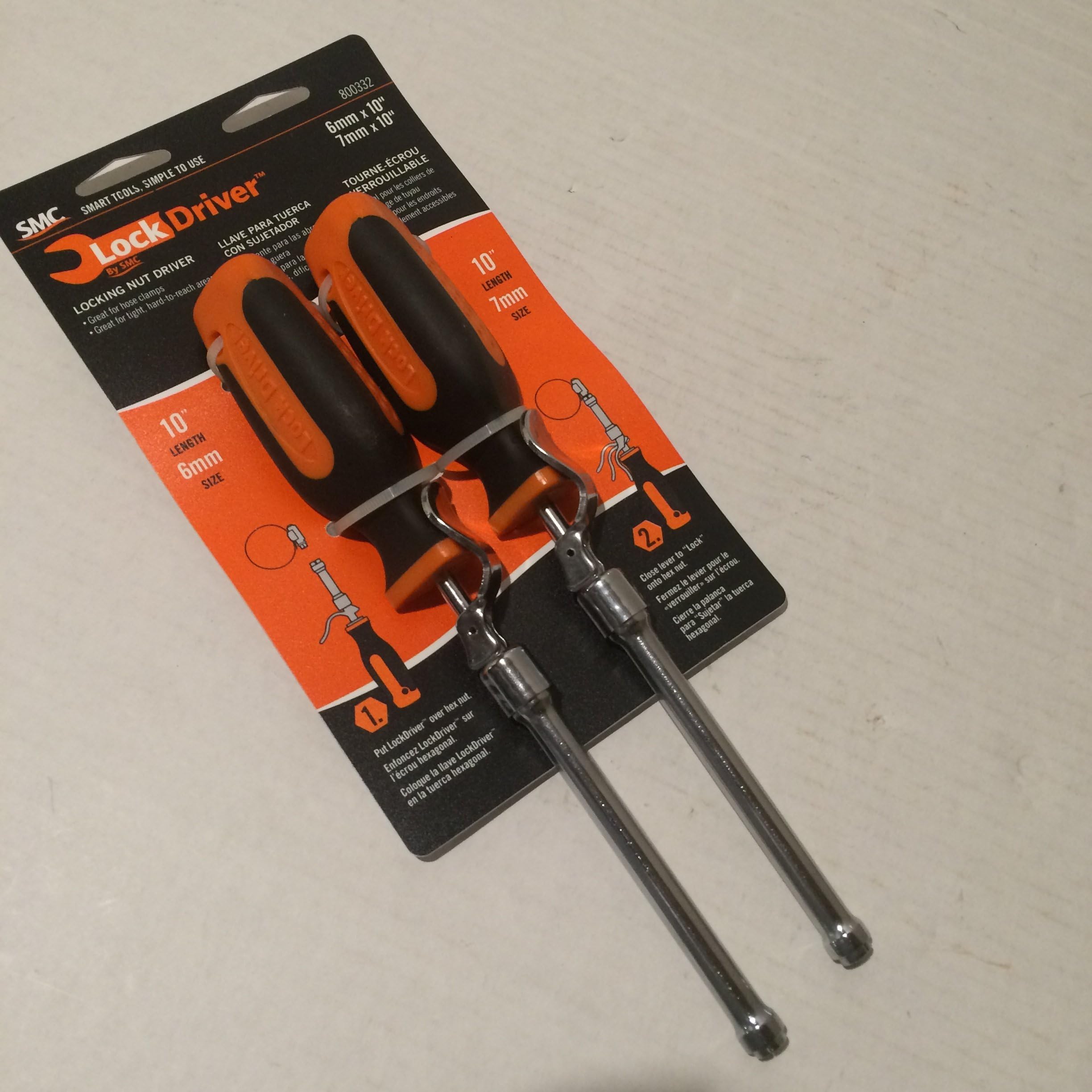 MasterMind 800332 Lock-On and Hold Hex Nut Driver Metric Two Piece kit