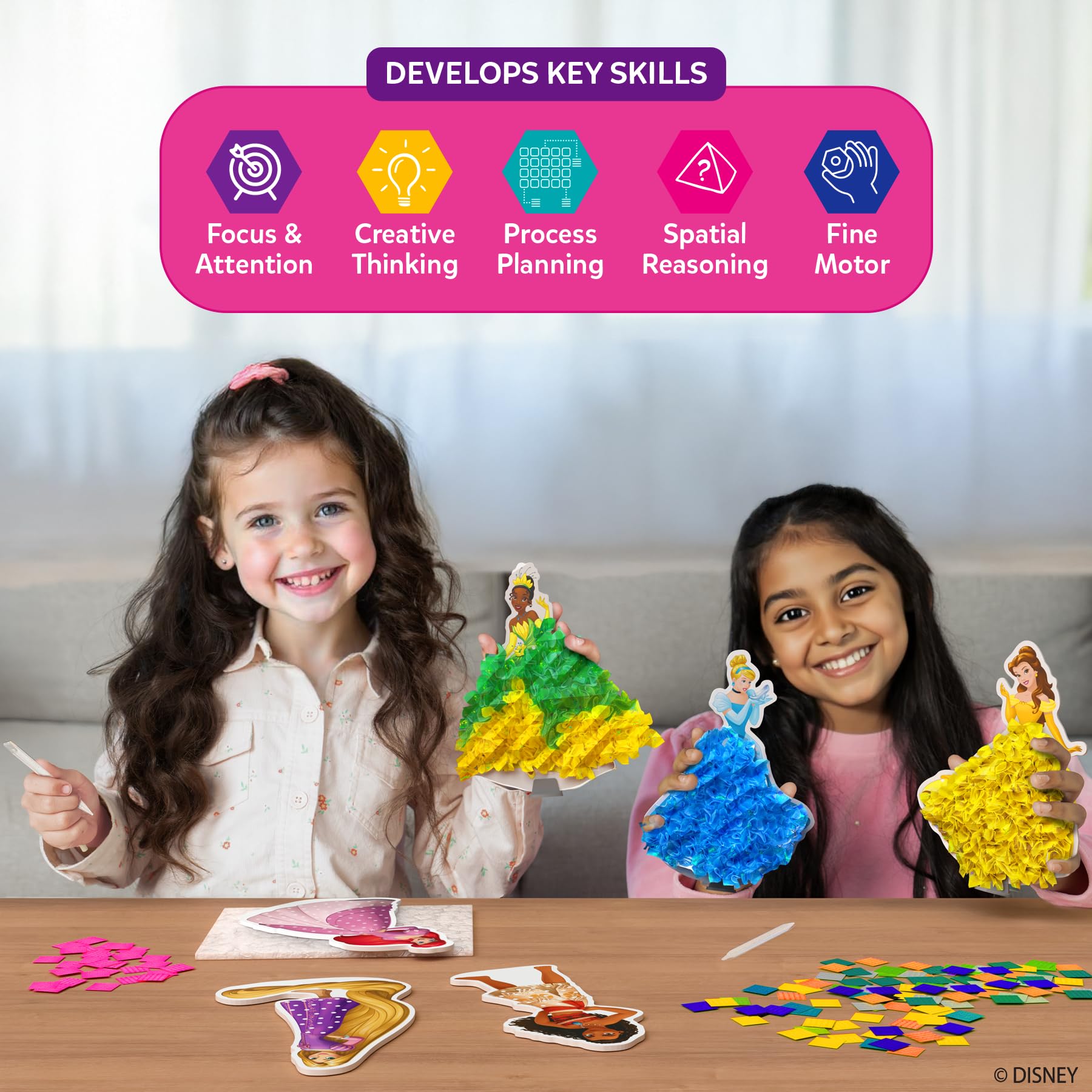 Skillmatics Disney Princess Poke-in Art Craft Kit -5 Skillmatics Disney Princess Poke-in Art Craft Kit -5