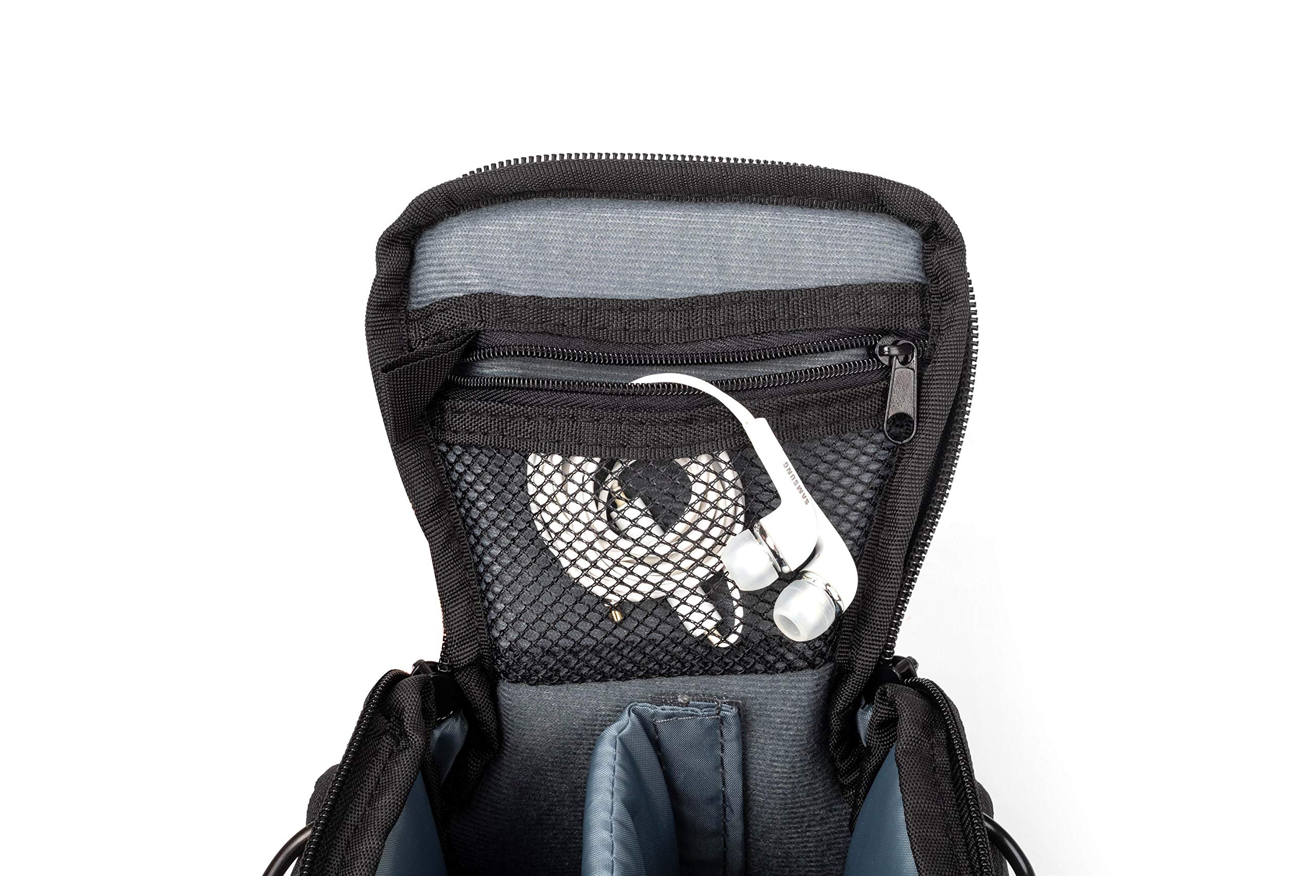 Bodyguard Sac Housse pour Appareil Photo Noir - adapté pour Sony Alpha 5100 6300 DSC-RX1R II Alpha 7 DSC-RX10 II H300 DSC-HX400 Canon PowerShot SX60 HS EOS M10 EOS M3