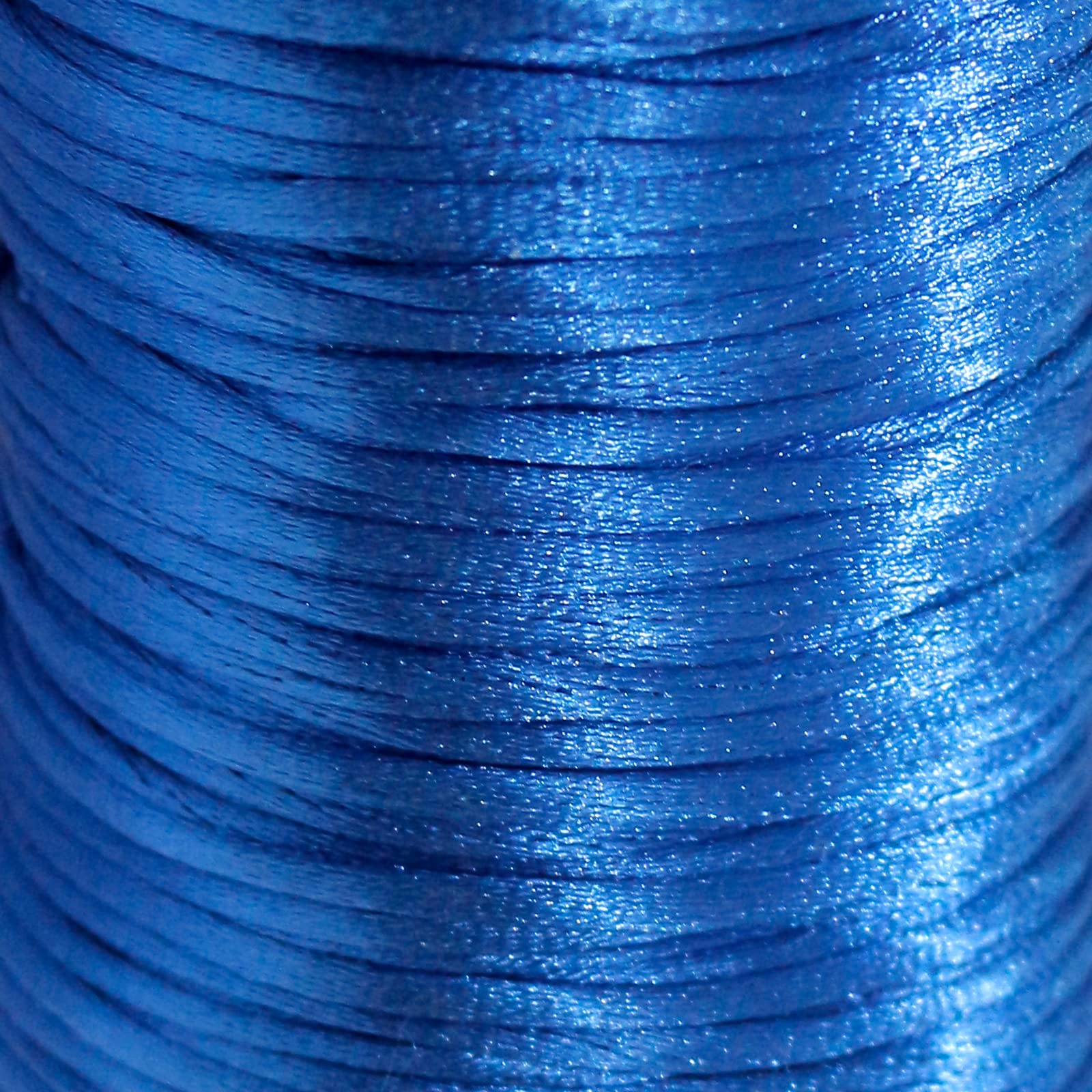 FQTANJU 2mm x 100 Yards Premium Quality Rattail Nylon Satin Cord Roll, Kumihimo Rattail,Chinese Knot, Royal Blue - Image 3