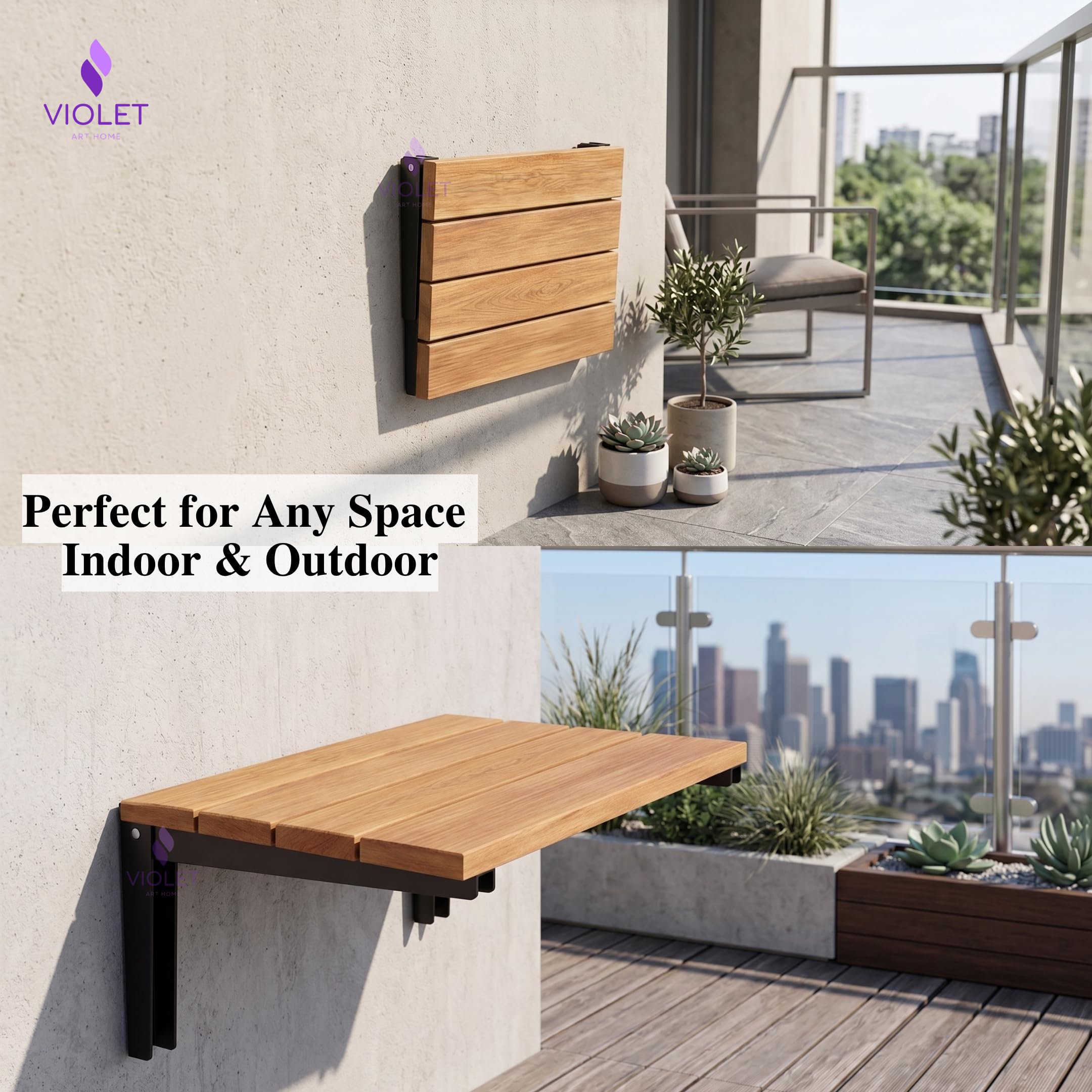 Asiento de ducha plegable de madera de teca maciza natural, banco de ducha plegable, taburete de ducha plegable montado en la pared, asiento de ducha interior para personas mayores, discapacitadas