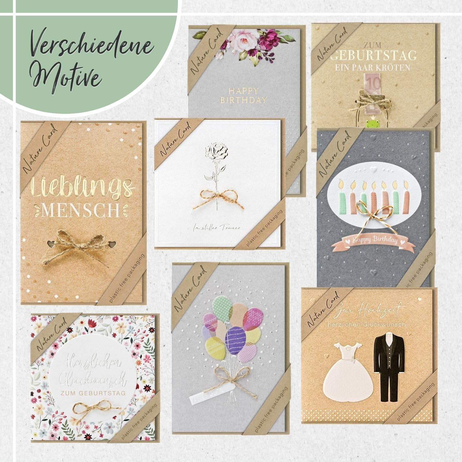 Bsb Nature Card Trauerkarte – Nachhaltige Beileidskarte Mit Liebevollem Design (2 Größen)