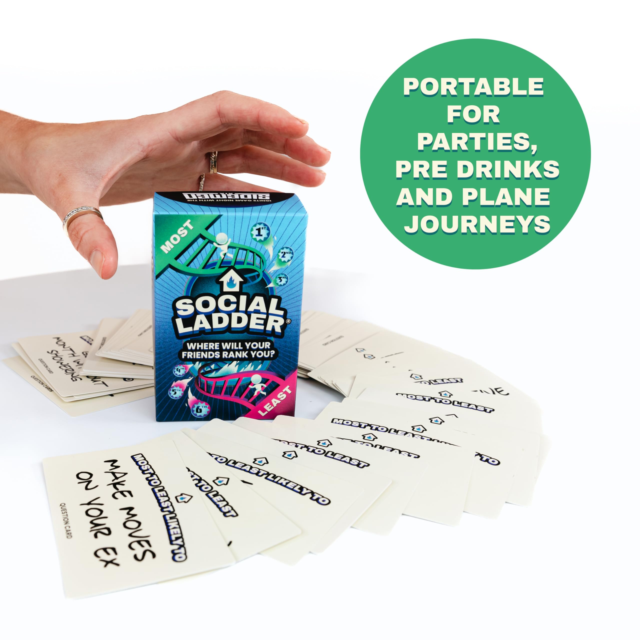 The Sidemen SOCIAL LADDER Card Game, Vibrant Colors, small - Image 3