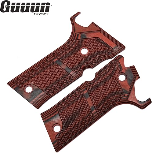Miniatura 9 de Guuun Empuñaduras G10 para Beretta 92X Performance, la textura de matriz de sombra OPS hace que el se pegue a tu mano