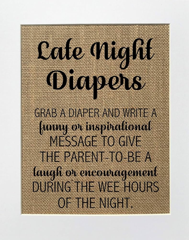 amazon-com-8x10-unframed-late-night-diapers-burlap-print-sign-baby-shower-diaper-game-write-funny-inspirational-message-shower-funny-game-sign-rustic-theme-decor-home-kitchen for Free Printable Late Night Diapers Sign Amazon.com: 8x10 UNFRAMED Late Night Diapers/Burlap Print Sign/Baby Shower Diaper Game Write Funny Inspirational Message Shower Funny Game Sign Rustic Theme Decor : Home & Kitchen for Free Printable Late Night Diapers Sign