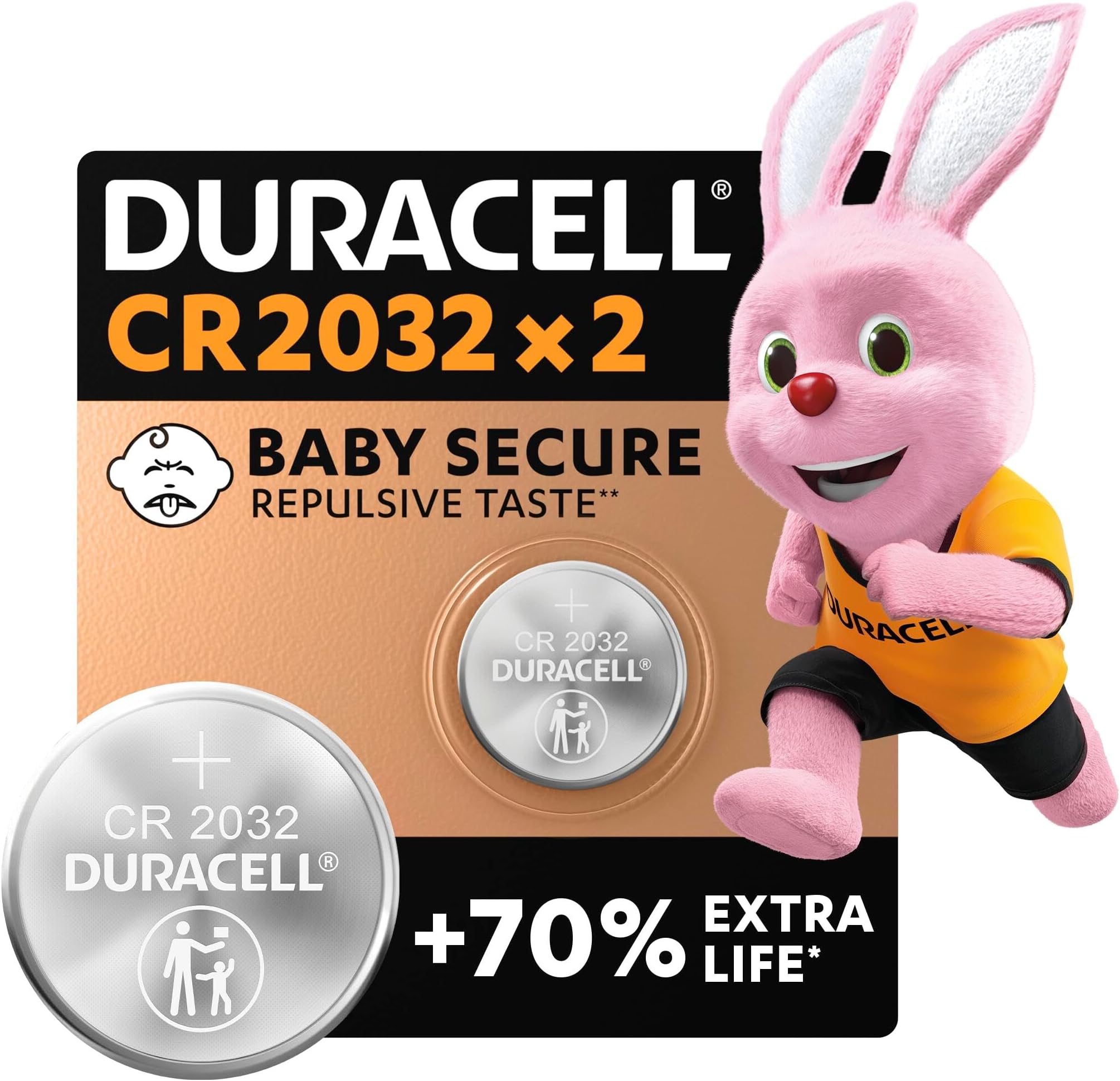 DL2032 / CR2032 Lithium Button Cell, 3V, 1 Pack