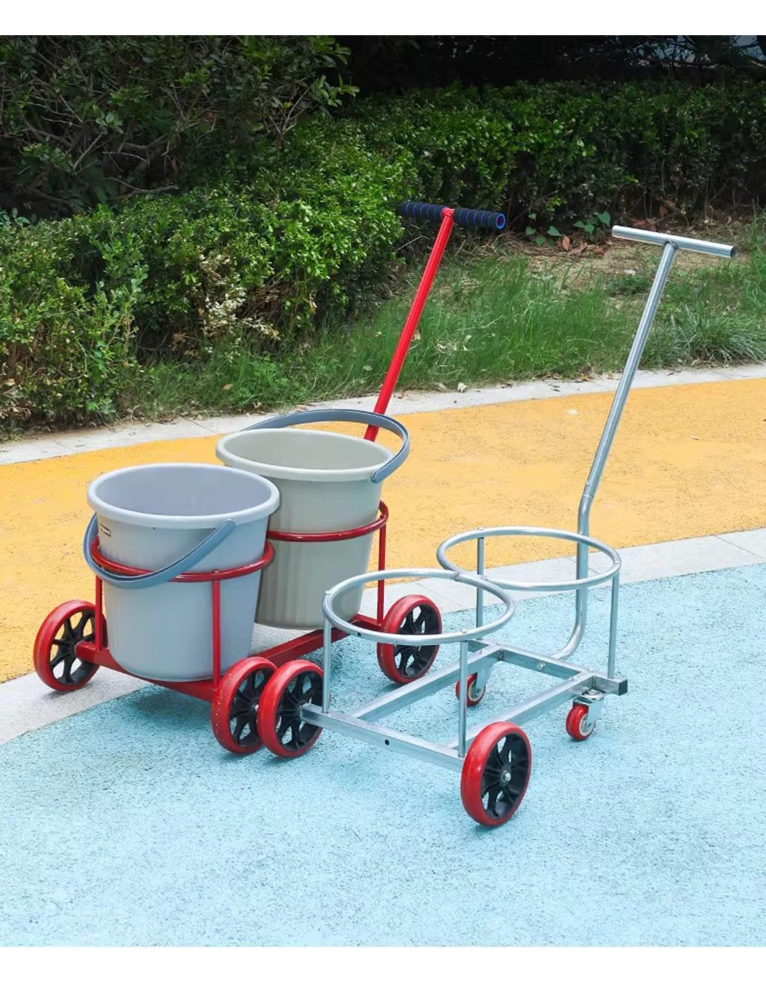 Allzweckwagen – 136 kg Tragkraft Handkarre für Wassereimer, Gasflaschen und Mülltonnen