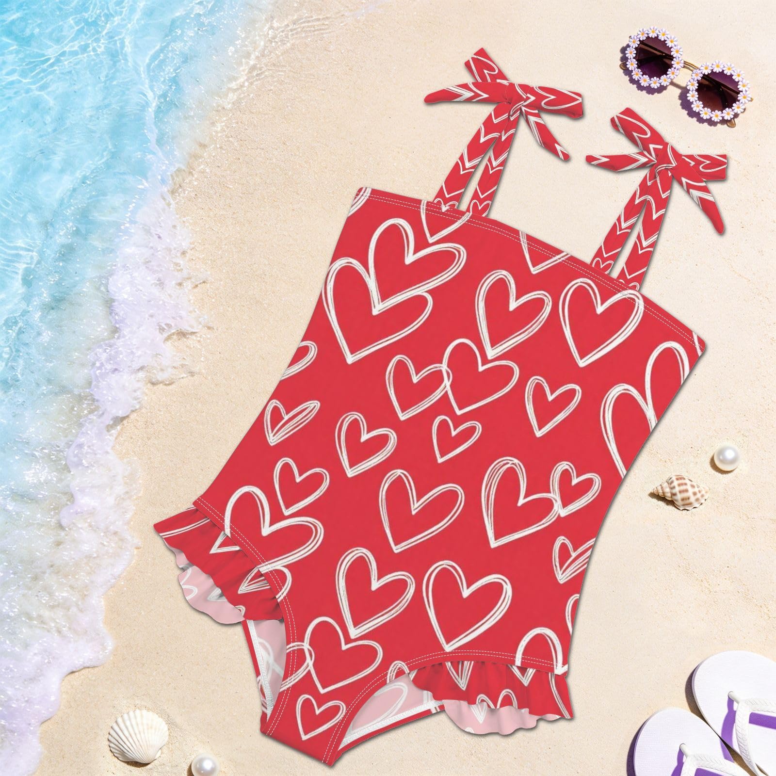 FRODOTGV Costume da bagno intero da ragazza, ad asciugatura rapida, per piscina, spiaggia, surf, per bambino