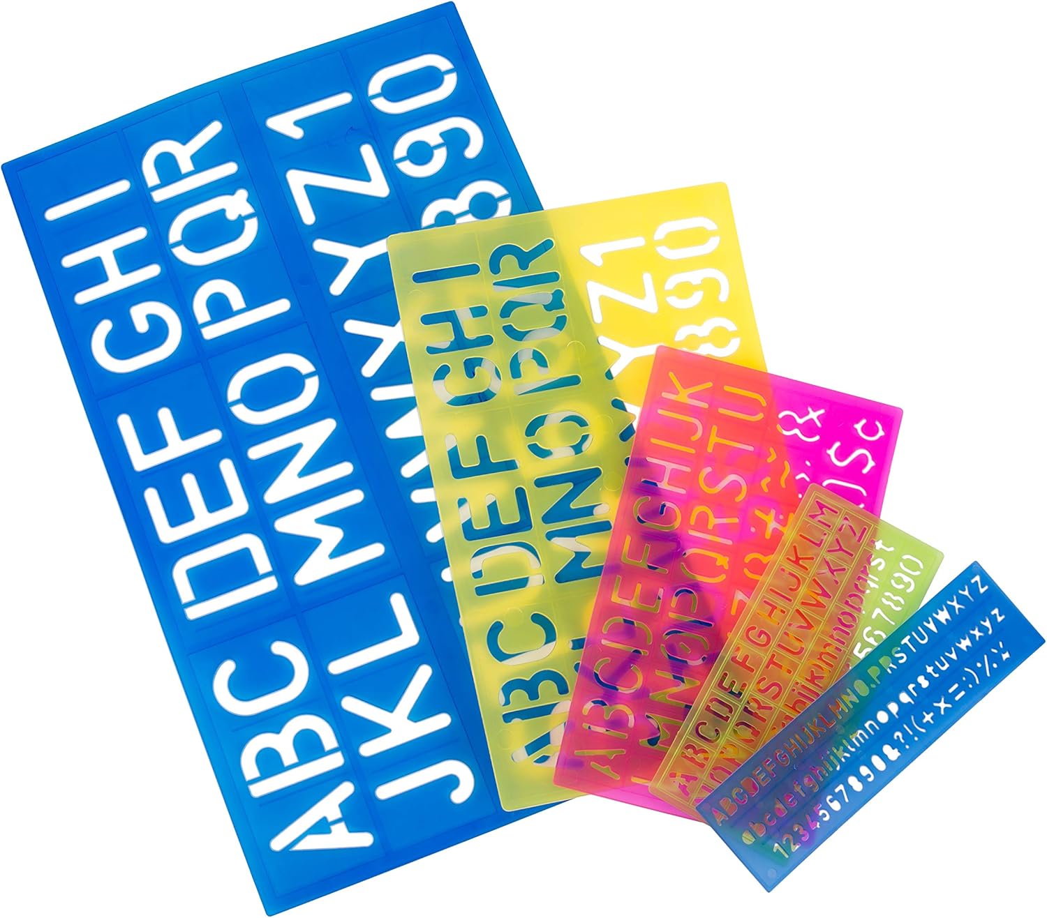 Mr. Pen Letters and Numbers Alphabet Templates, Letter Stencils, Pack of 5 : Arts, Crafts & Sewing