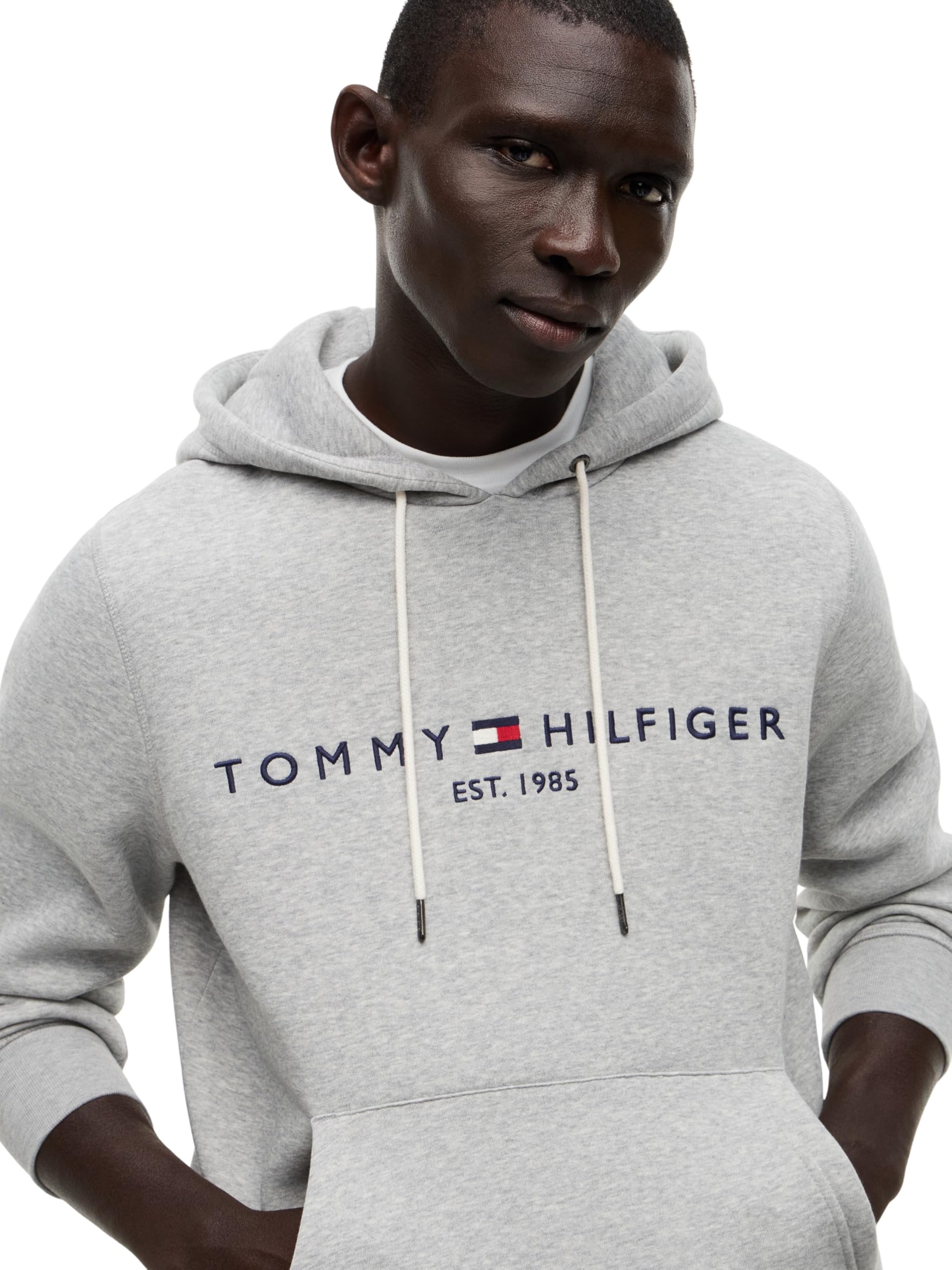 Tommy Hilfiger Sweat à Capuche Homme Core Tommy Logo avec Capuche