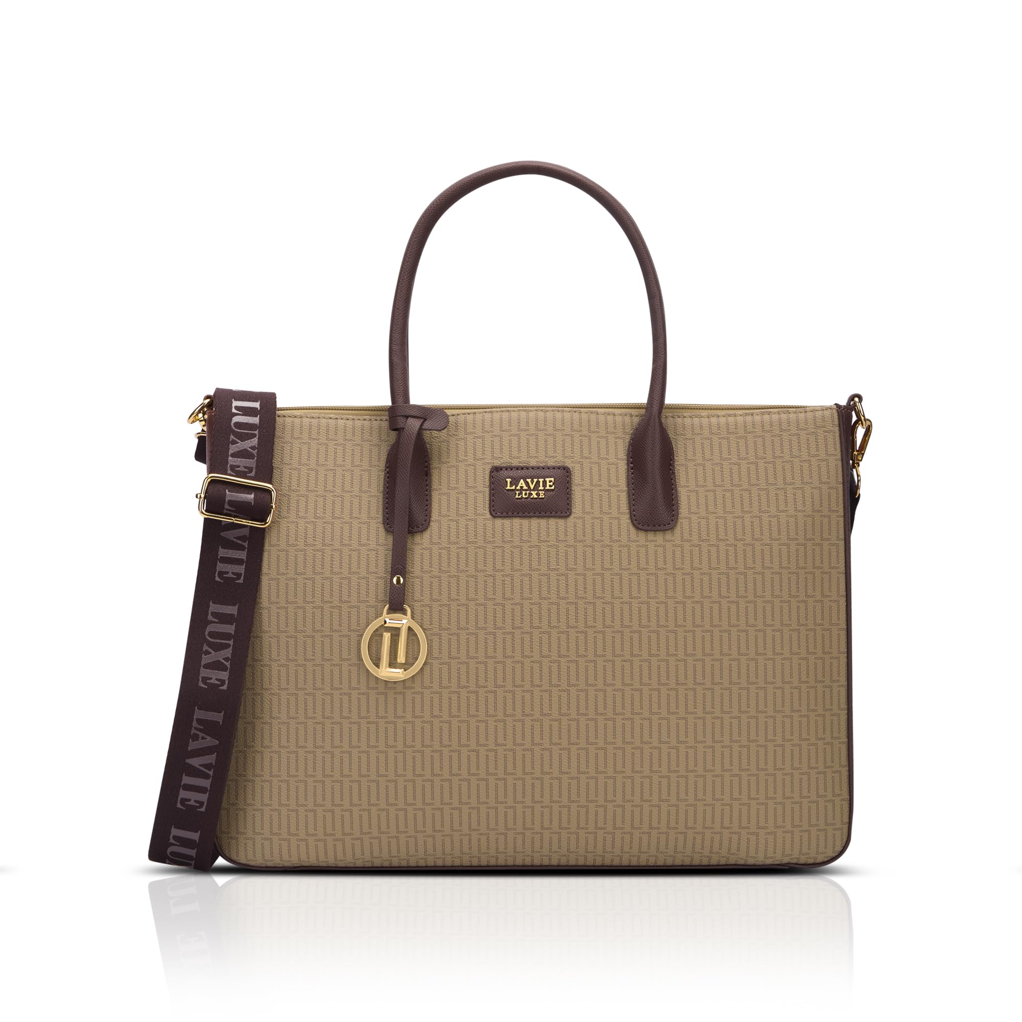 Women's Mono Raily25 Pro Monogram Print Tote Laptop Bag for Women | Tote Laptop Bag for Work | Ladies purse | Stylish Shoulder Bag | Gift for Women-image-29