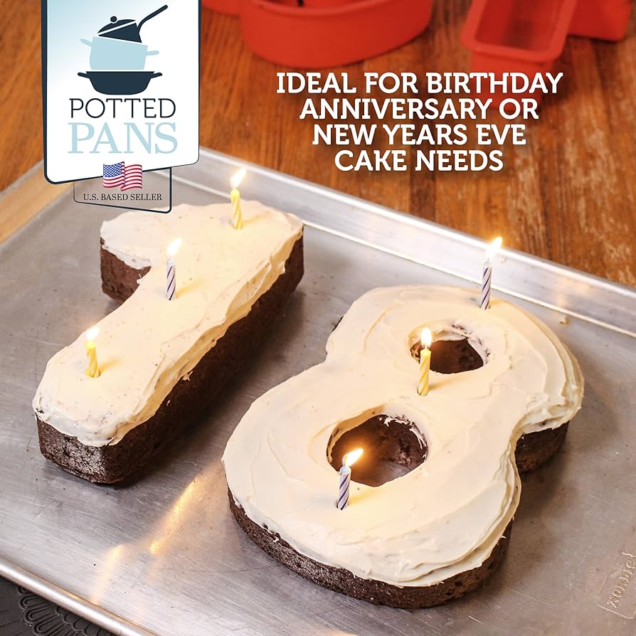 Nenkarn Nuber 0 Cake Tin, Silicone Nuber Cake Oulds With Decorating