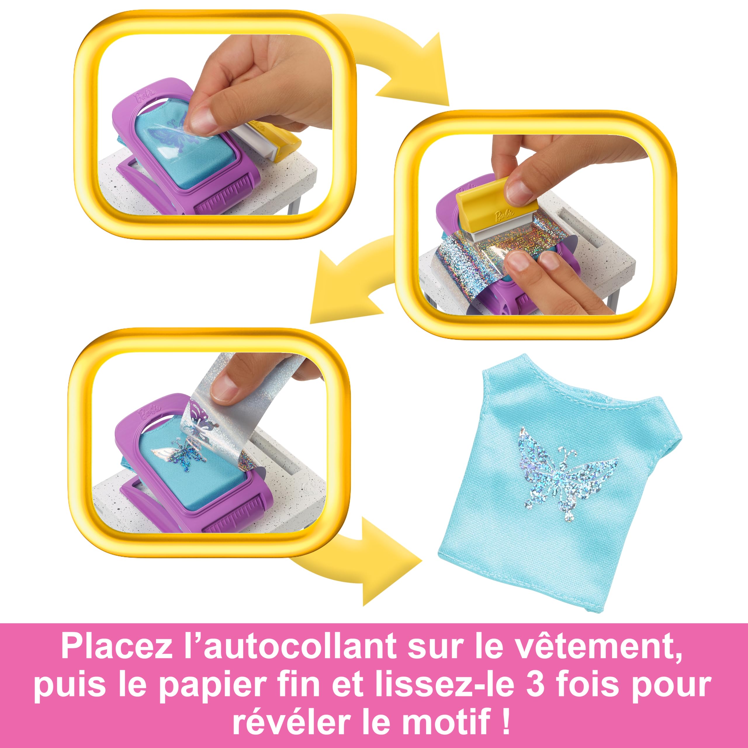 Barbie Coffret Boutique Créations avec Portant, Hauts, Chapeaux, Sacs À Main Et Autres Accessoires Inclus, Plus De 150 Looks À Créer, Jouet Enfant, A Partir De 3 Ans, HKT78