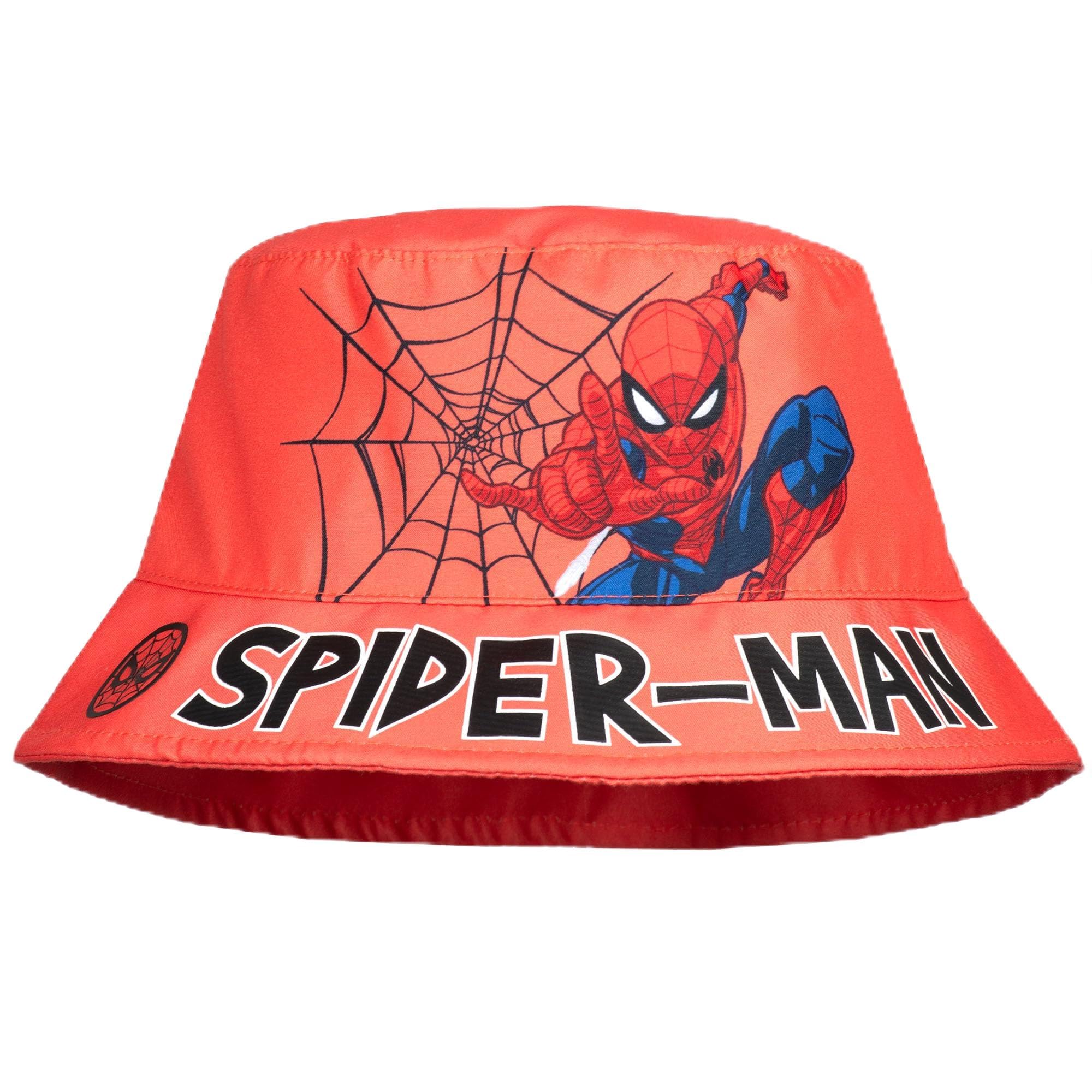 Marvel Spiderman Cappello per Ragazzo, Cappello Regolabile, Design Classico Leggero e Traspirante, Cappellini Estivo per Bambino, Regalo per Ragazzi e Adolescenti, Bianco