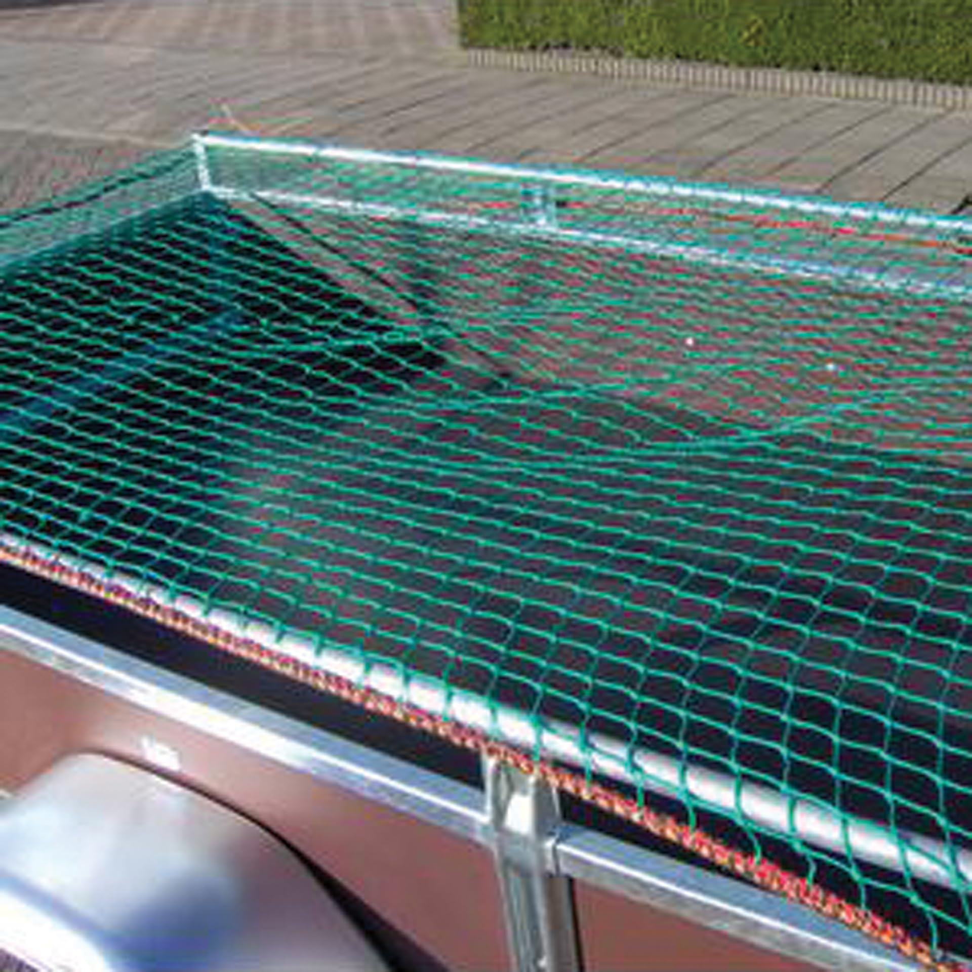 Carpoint Anhängernetz Elastischer Rand 250x450cm | Sichere Abdeckung der Ladung | Langlebiges Material | Einfache Installation | Maschenweite 55x55mm, Drahtstärke 3,5mm