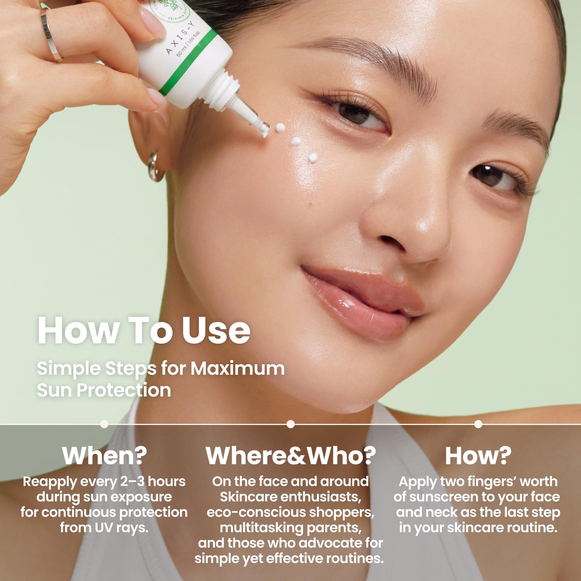 AXIS-Y Complete No-Stress Physical Sunscreen V3 – Écran solaire minéral visage SPF 50, 2% Niacinamide & Oxyde de zinc. Hydratant large spectre. Soin coréen végane – 50 ml (1,69 fl. oz.)