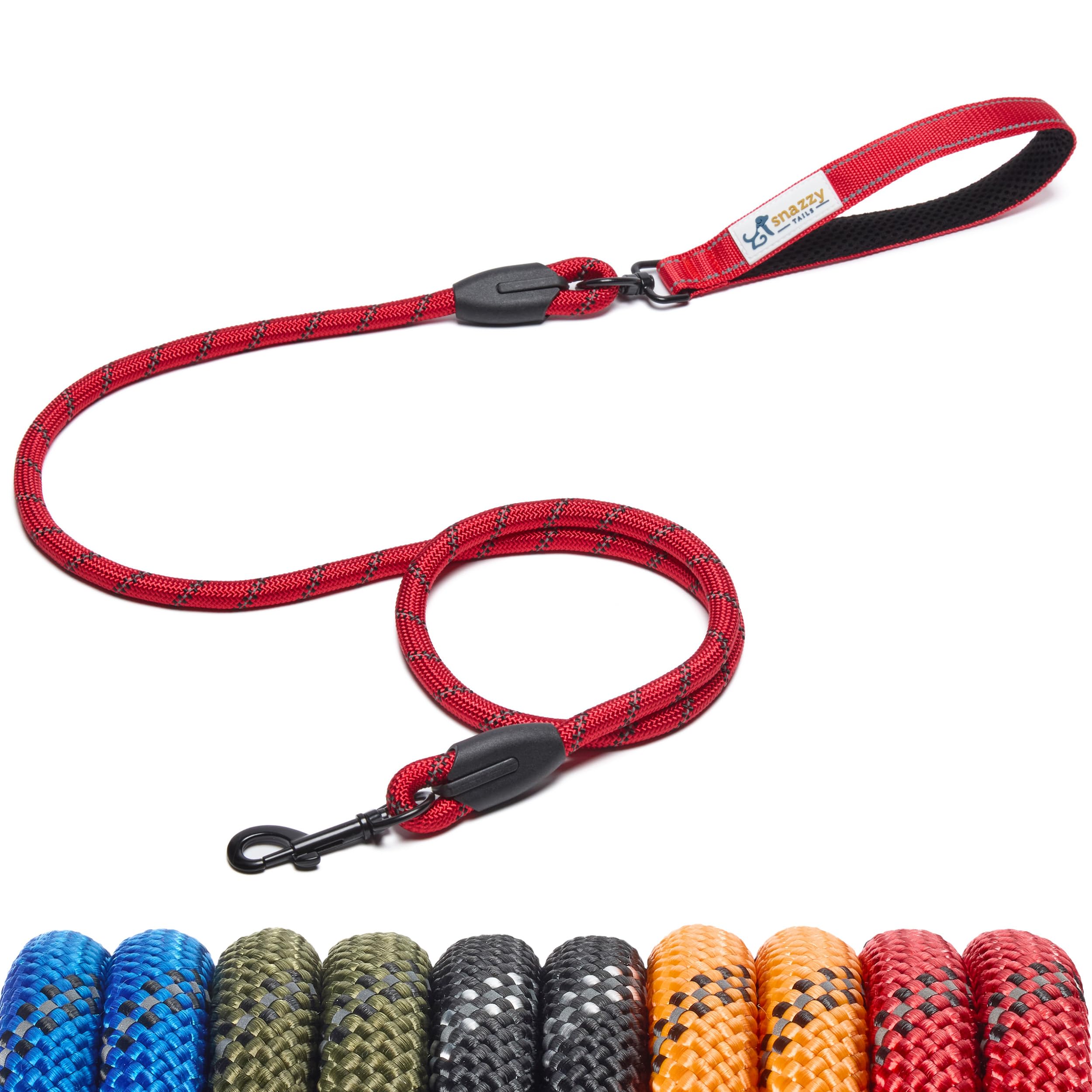 Snazzy Tails Freedom Clip 1.2cm x 150cm - Dog lead with clip Scarlet Red — image 1