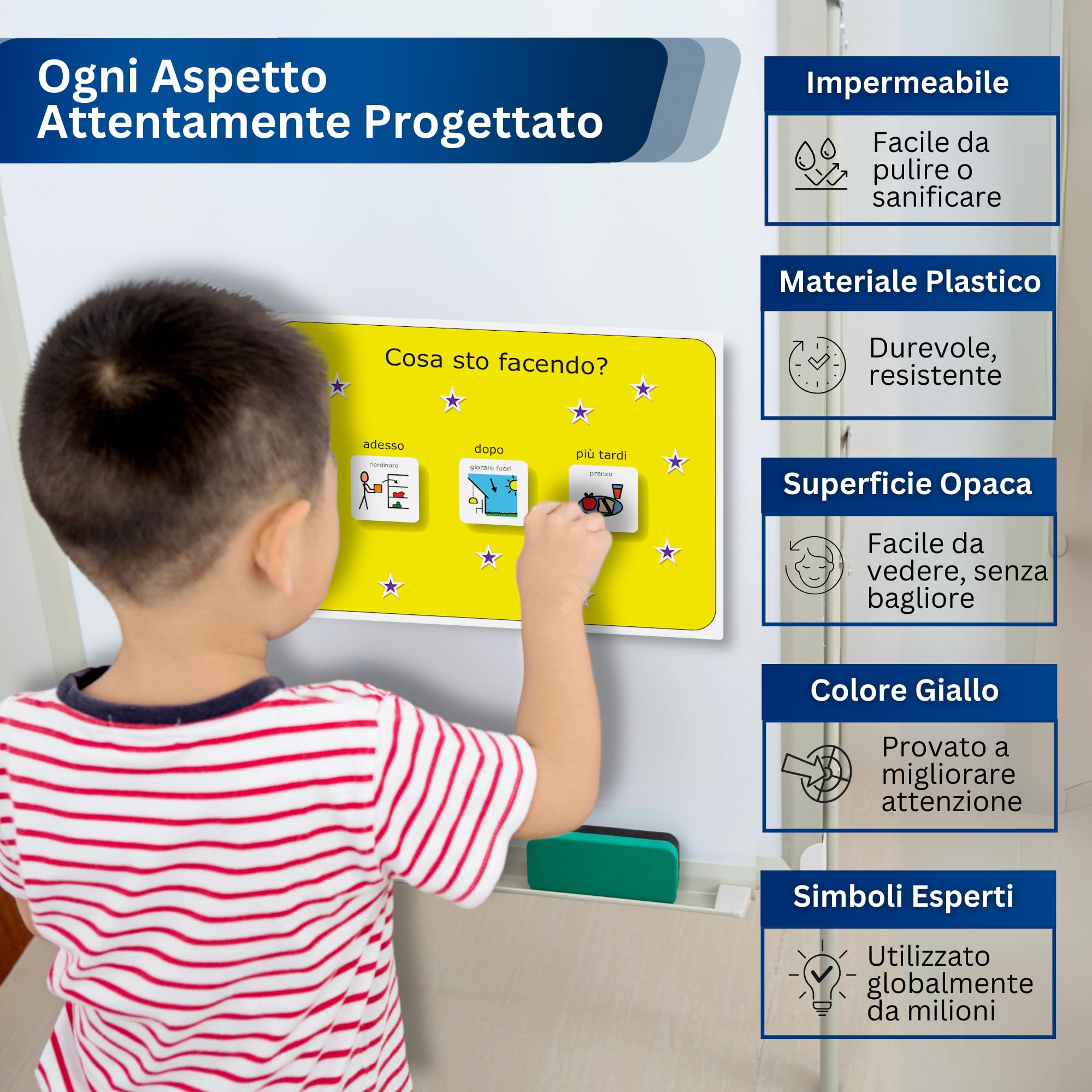 Autism Supplies and Developments Programma Ora Dopo più Tardi - Agenda Visiva Autismo – 32 Flashcards - Italiano – Giochi CAA Montessori/Educativi – Ludattica - Regali per Autistici
