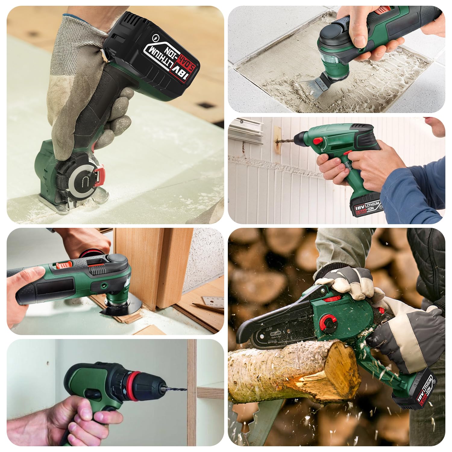 2X 18V Akku 5.0Ah Kompatibel für Bosch Haus und Garten,5000mAh Akku für Gloria akku Kompatibel mit Bosch 18V PBA PSB PSR