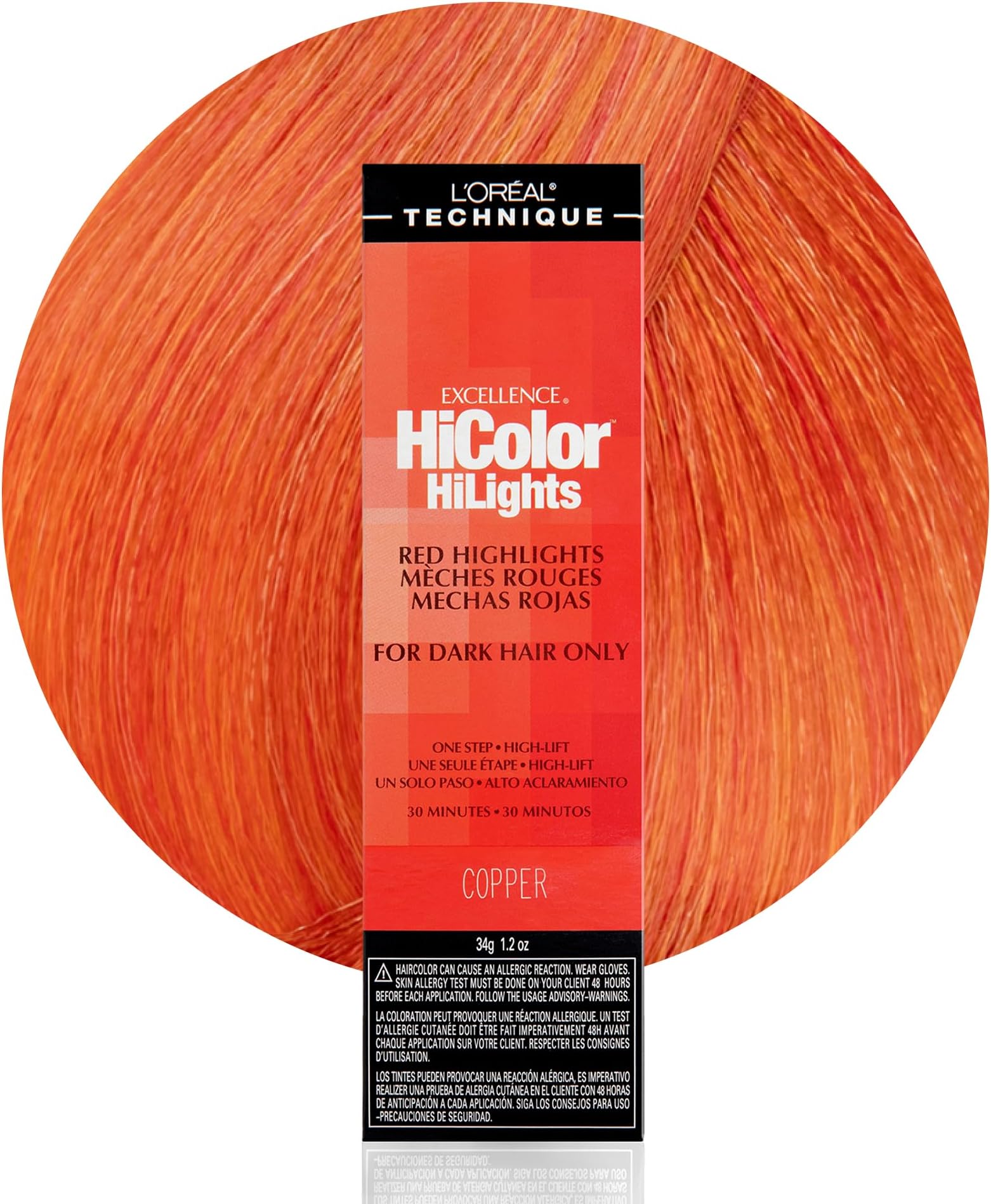 Excel Hicolor Hilights Copper 1.2oz (3 Pack)