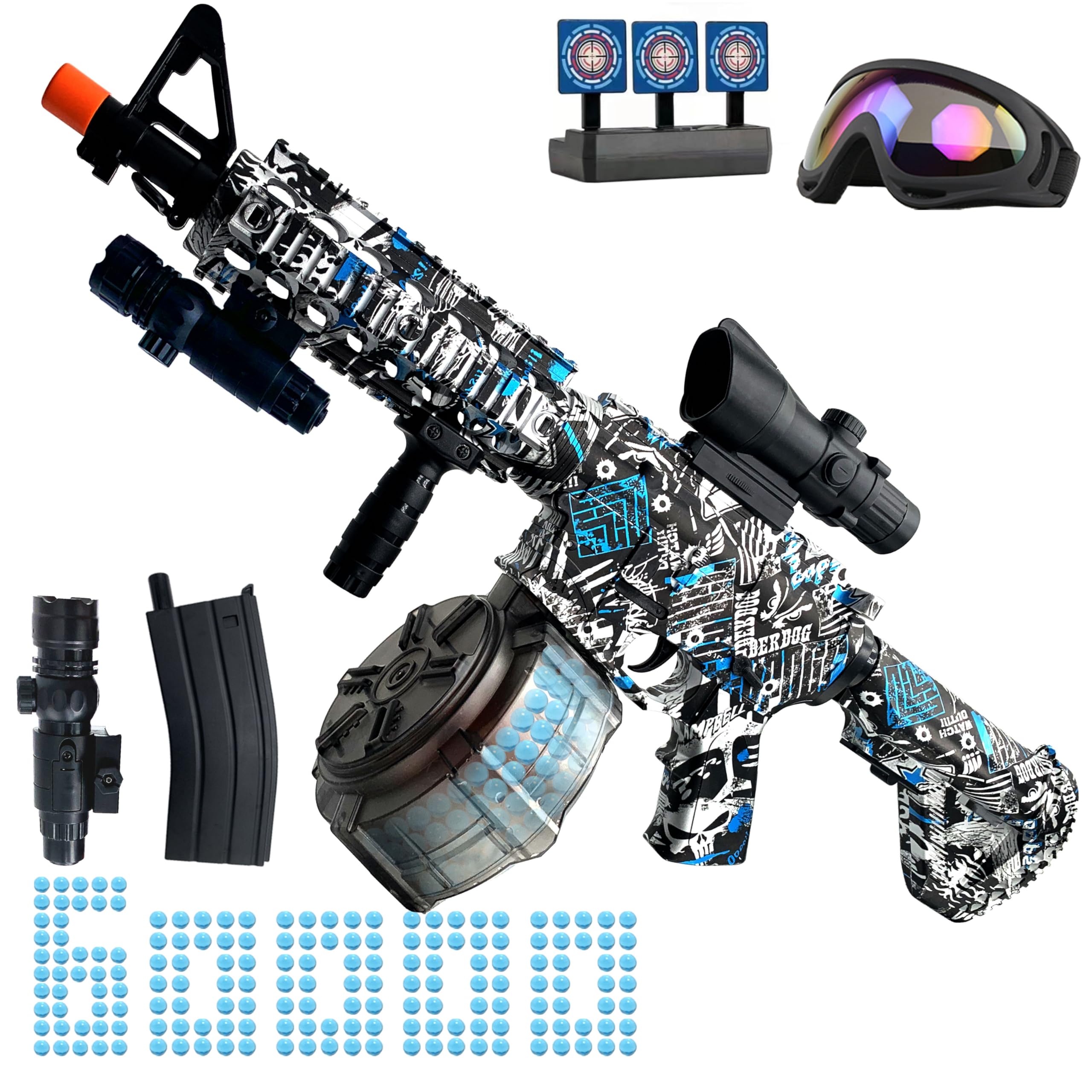 Large Gel Splat Blaster, Electric Gel Splat Blasters Kit, for Team Game-Optimal Gifts - Ages 14 +
