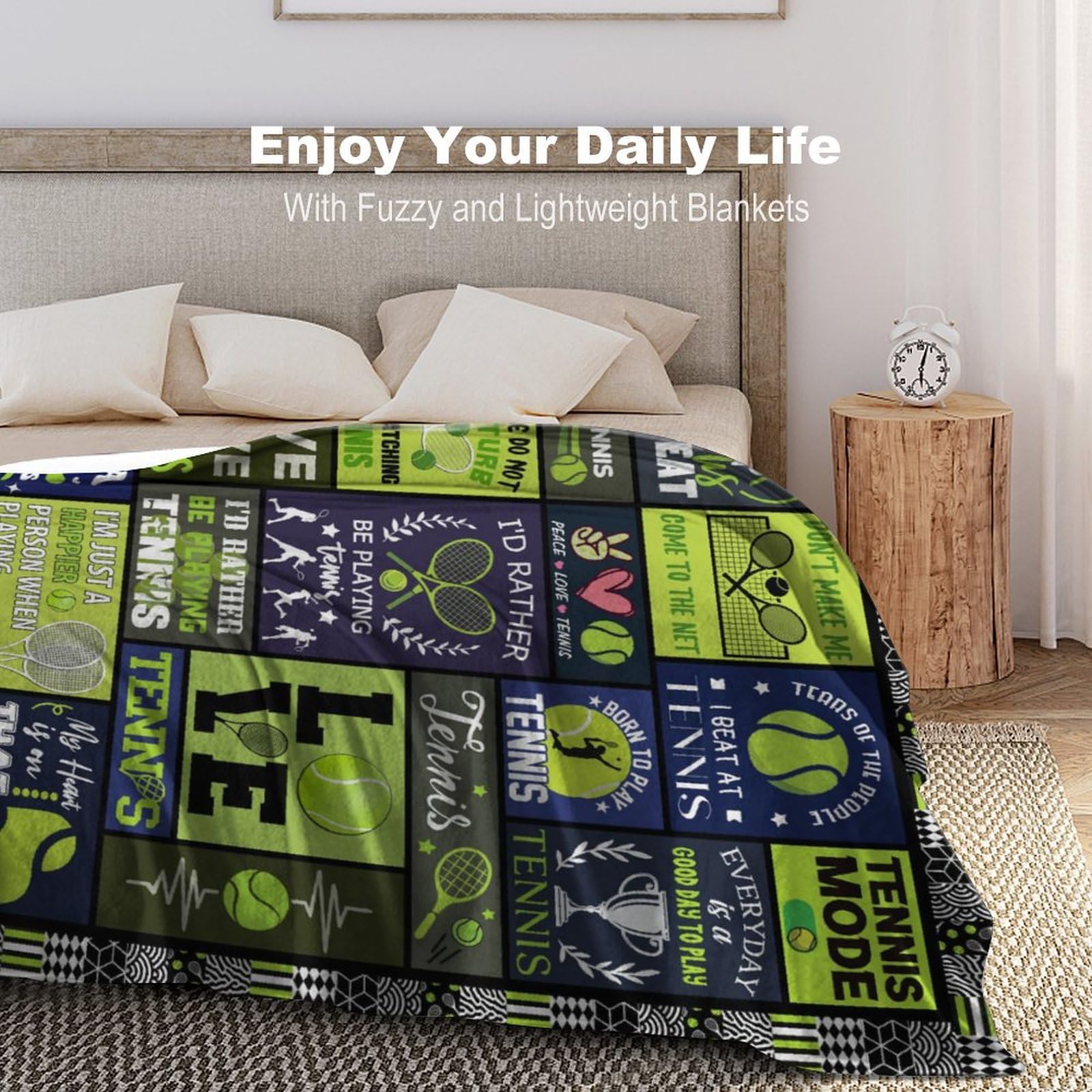 Tennisdecke Aus Weichem Flanell – 152,4 X 127 Cm, Kuschelig Warm Für Couch, Bett & Als Geschenk