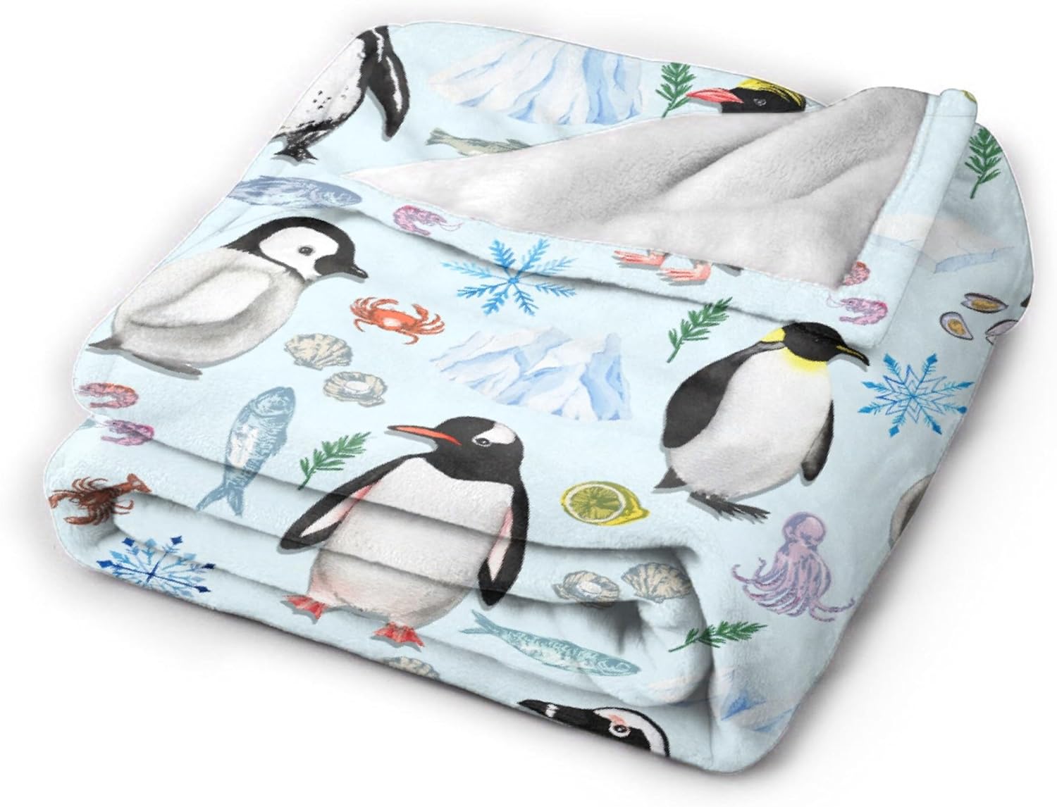 Penguin Blanket, Penguin Gifts for Men Women Penguin Lover, Soft Lightweight Warm Plush Flannel Throw, for Bed Sofa Office Room Decoration 60''x 80'' for Adult