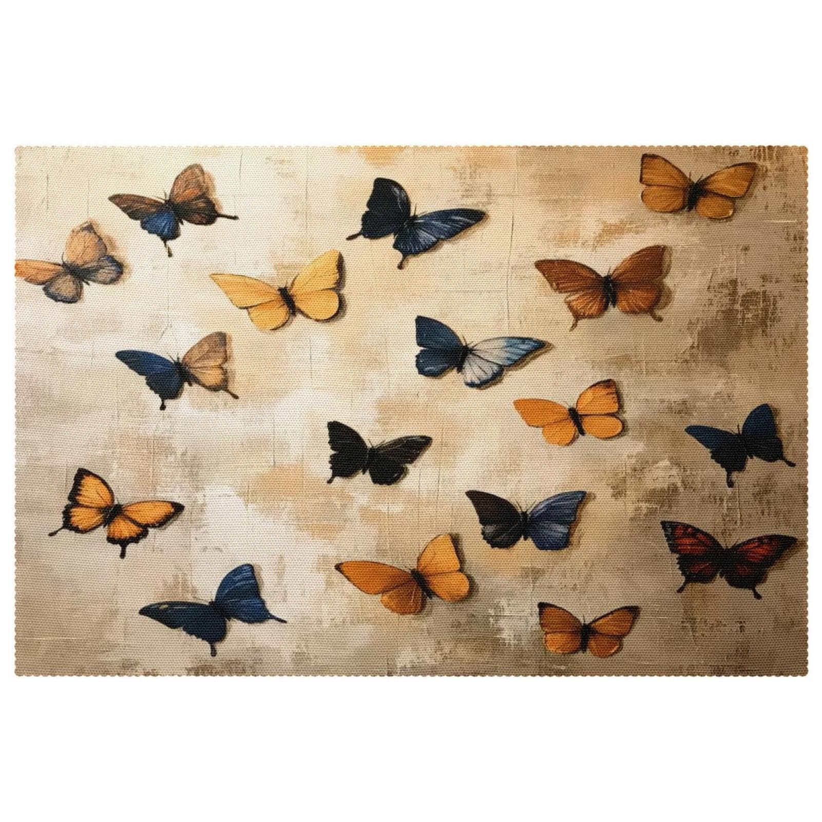 Set de table papillon pour sublimer vos repas de fête en salle à manger, lot de 6
