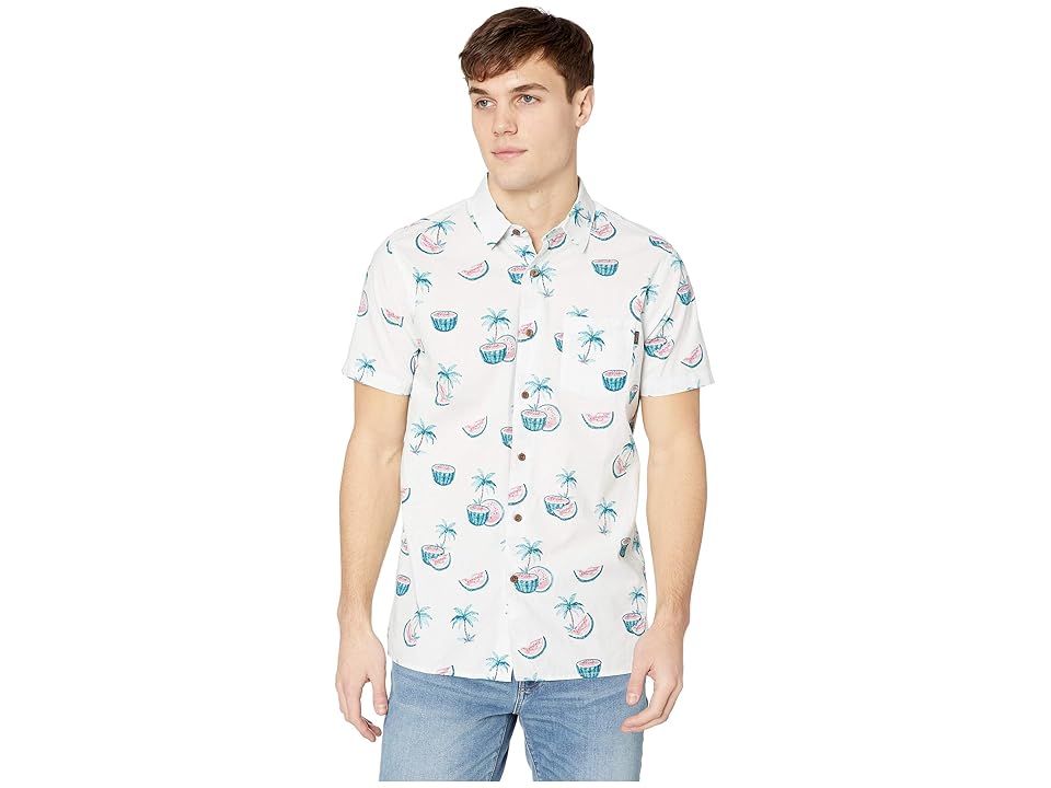 

Rip Curl Melons Short Sleeve Shirt (Off-White) Men's Clothing
