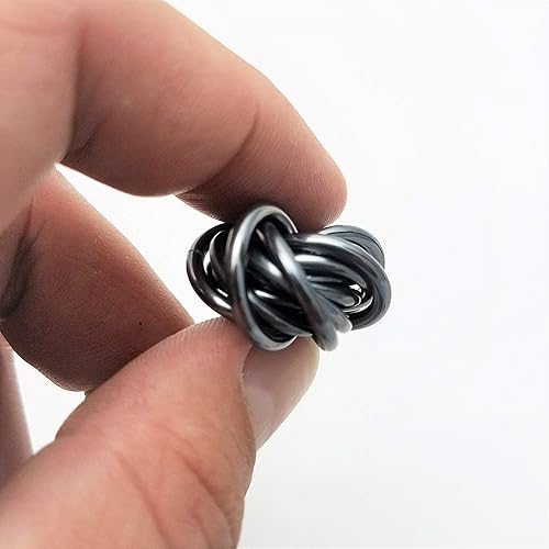 Miniatura 81 de Möbii Fidget Ball (Solid Color): Quiet Mobius ADHD Anxiety Stim Stress Relief Toy Tool for Home Travel Office or Desk (XL(Daydream), Full, Dark Iris)