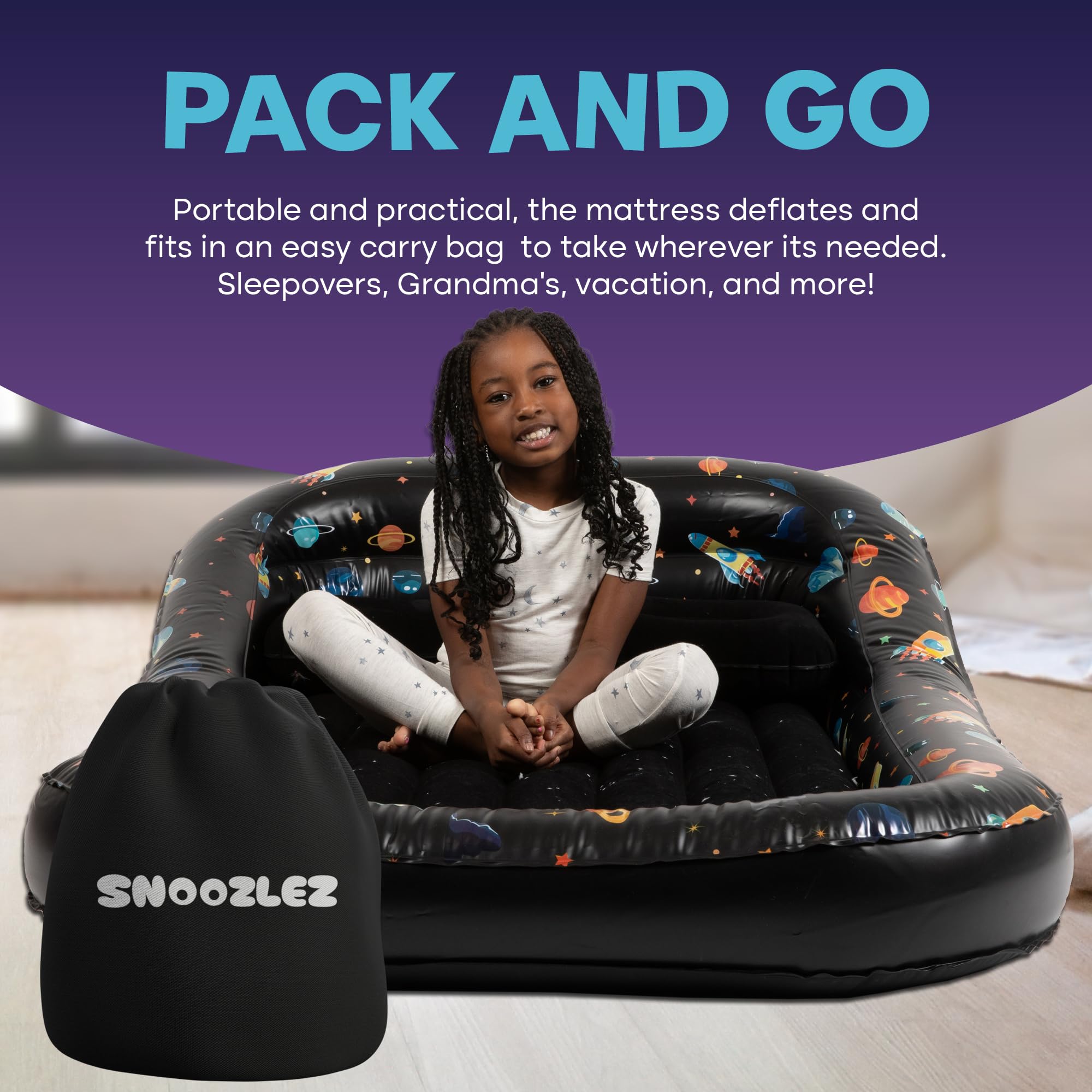 Beds Safe Toddler Travel Bed Portable Inflatable Kids Air