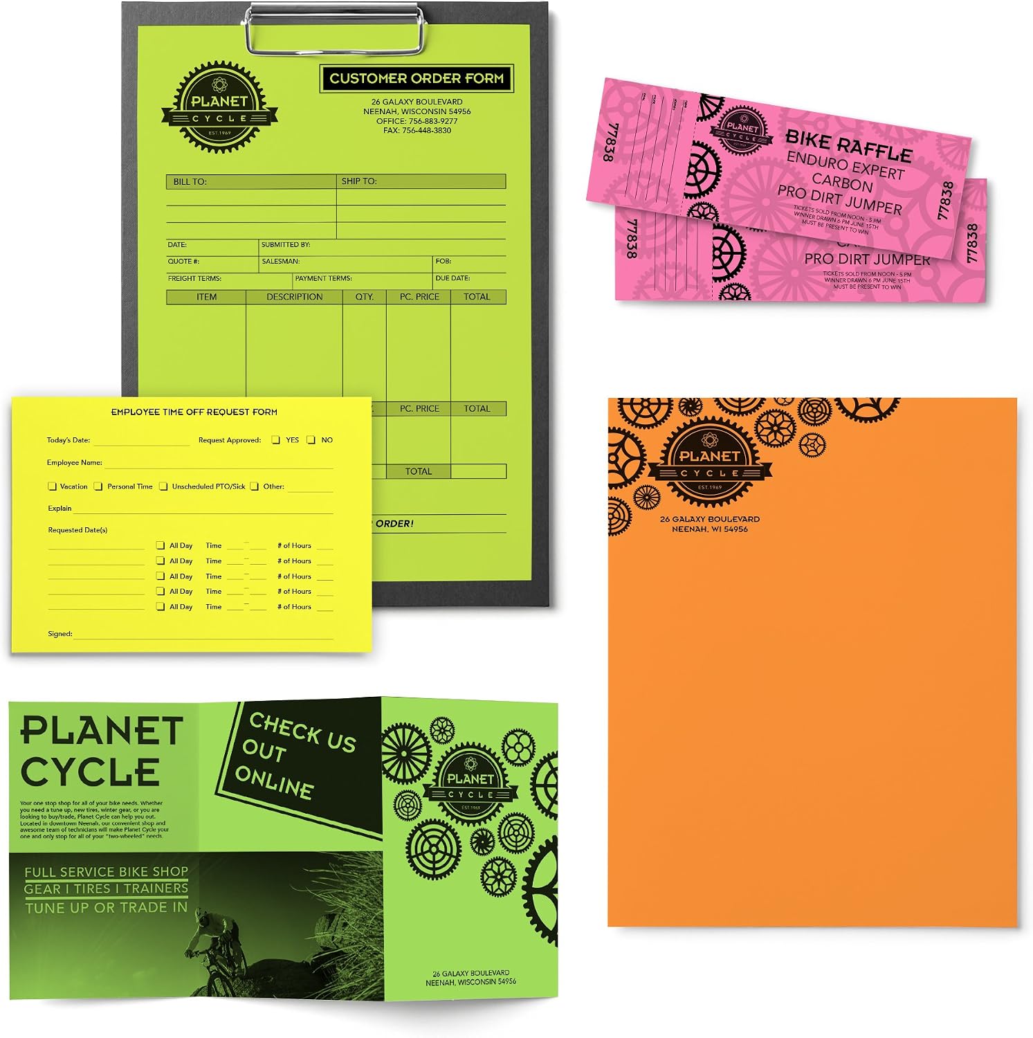 Bright Color Paper, Neenah Astrobrights®, Letter Paper Size, 24 Lb, Assorted Colors, Ream of 500 Sheets (Pack of 2)